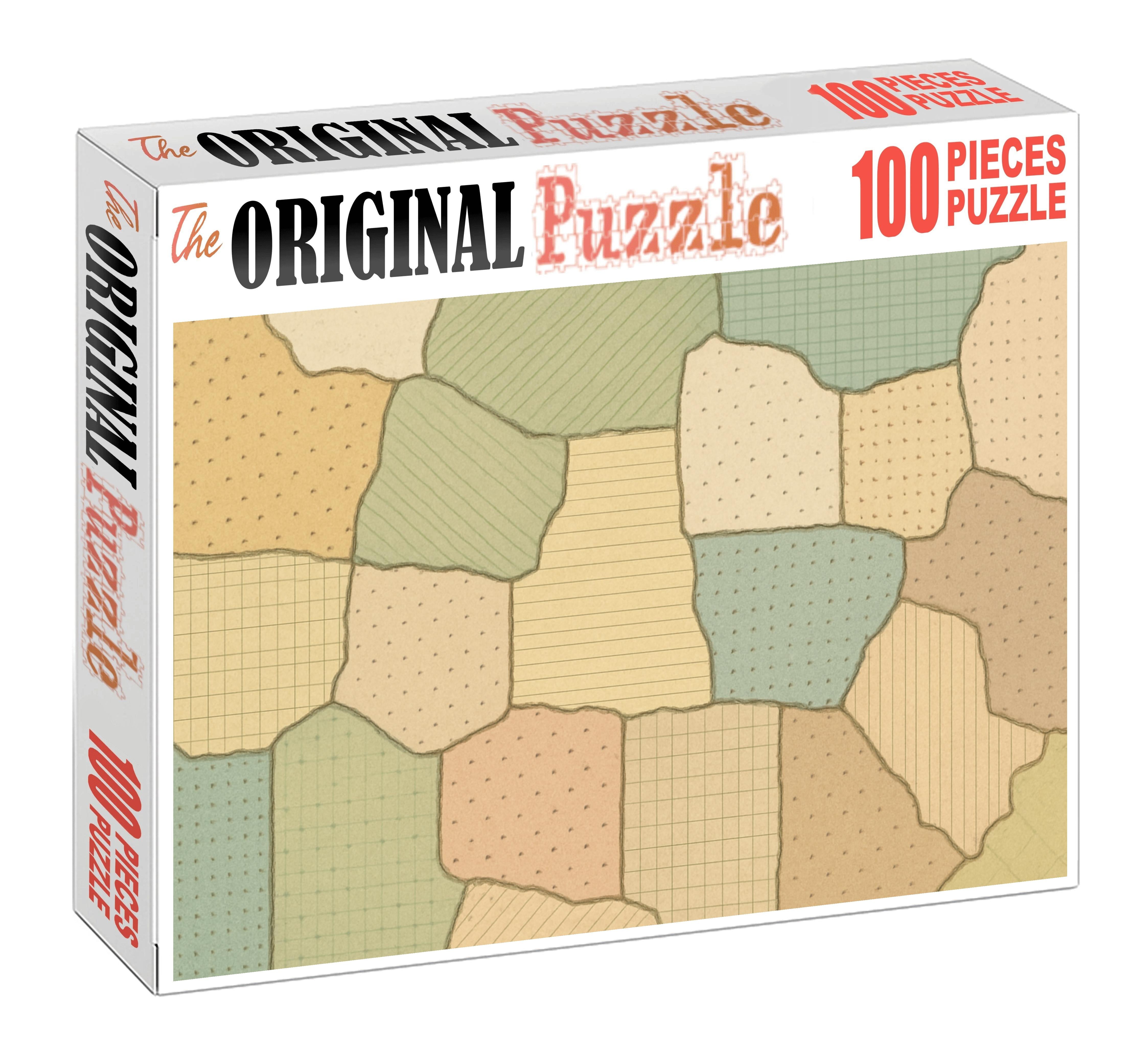 Soil Texture Mosaic With Hatch Overlay Premium Puzzle Pieces