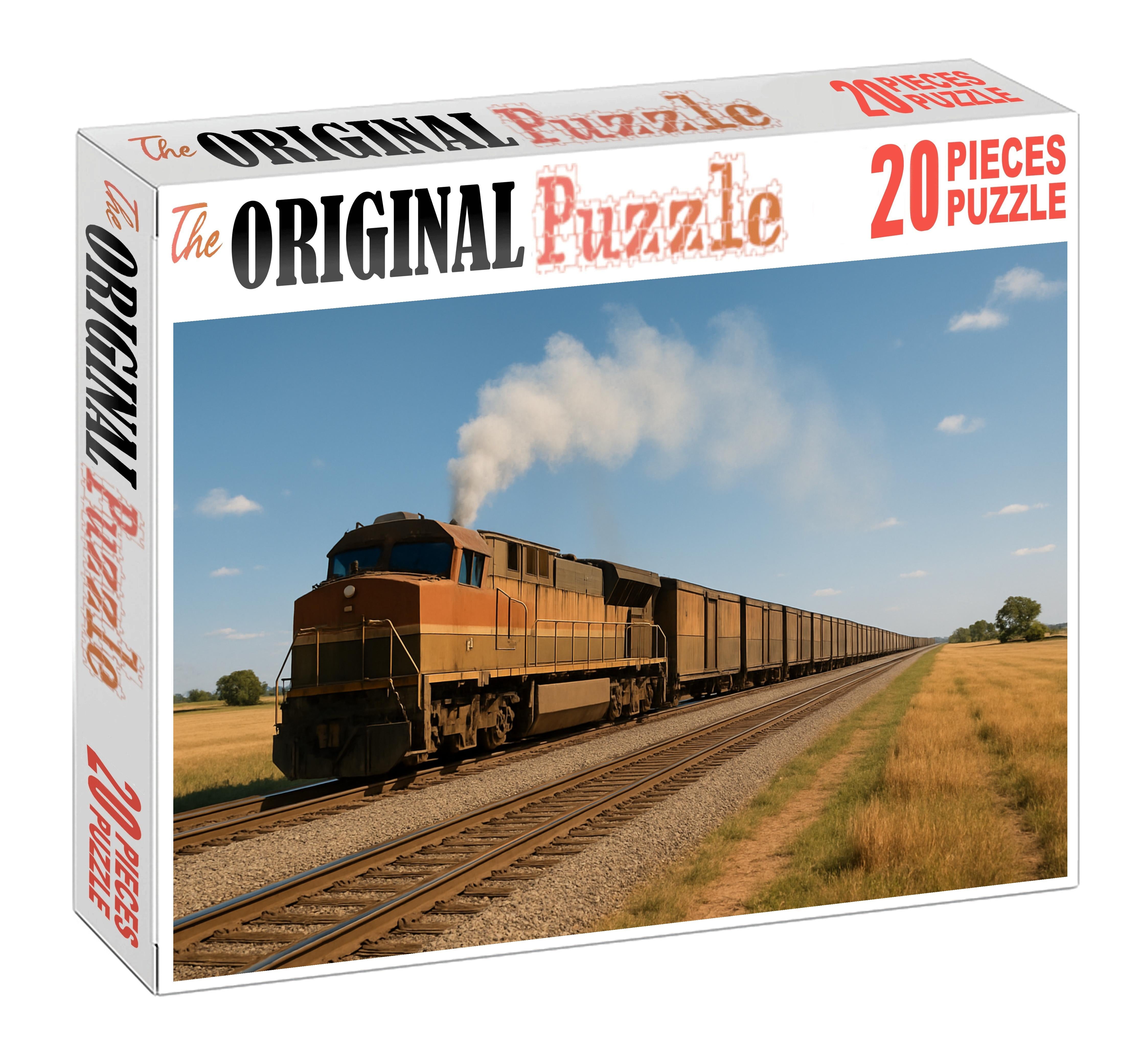 Biomethane-powered Cargo Train Premium Puzzle Pieces