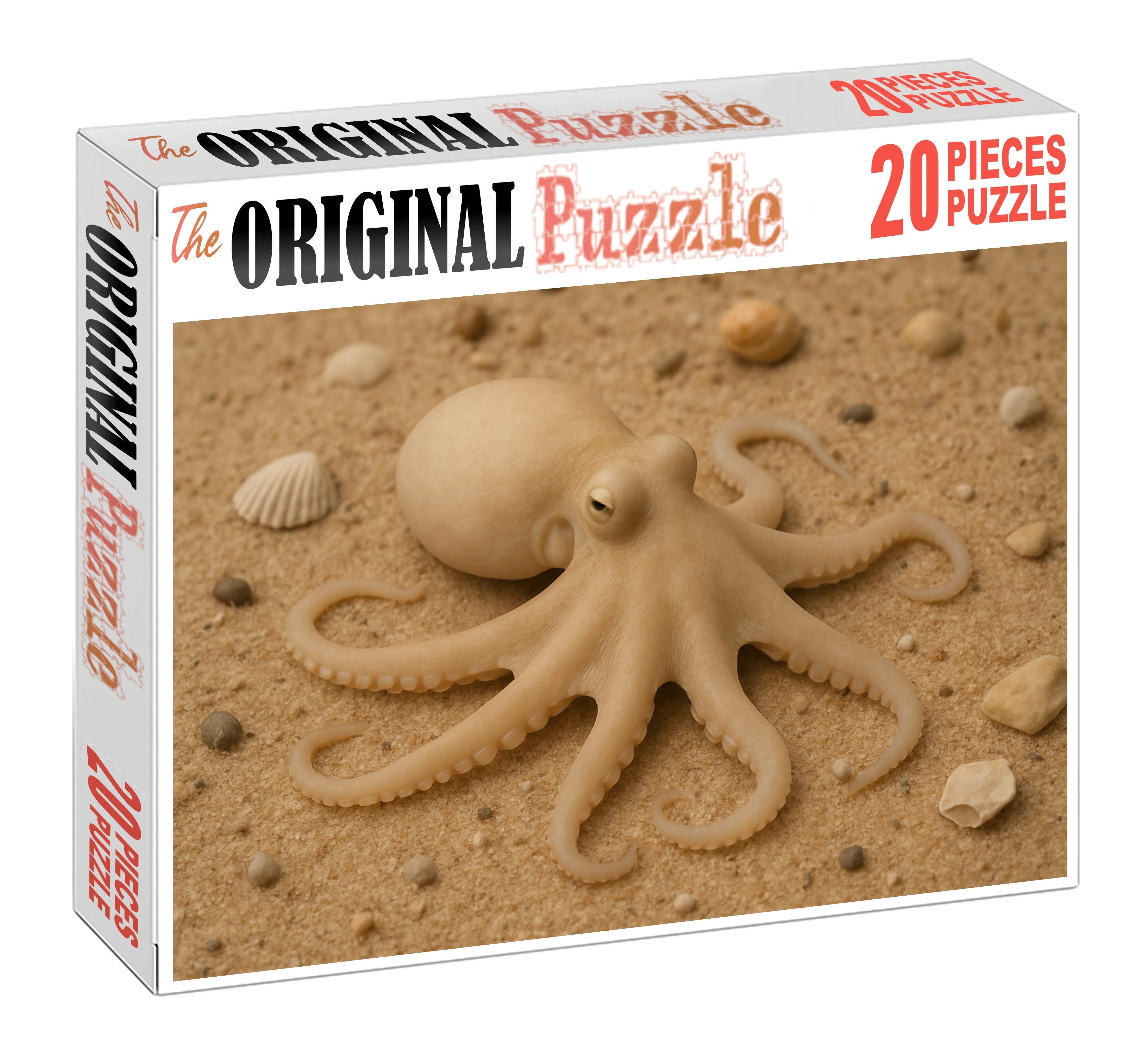 Pale Whisper Octopus Camouflage Expert With Soft Silky Skin Mini Puzzle