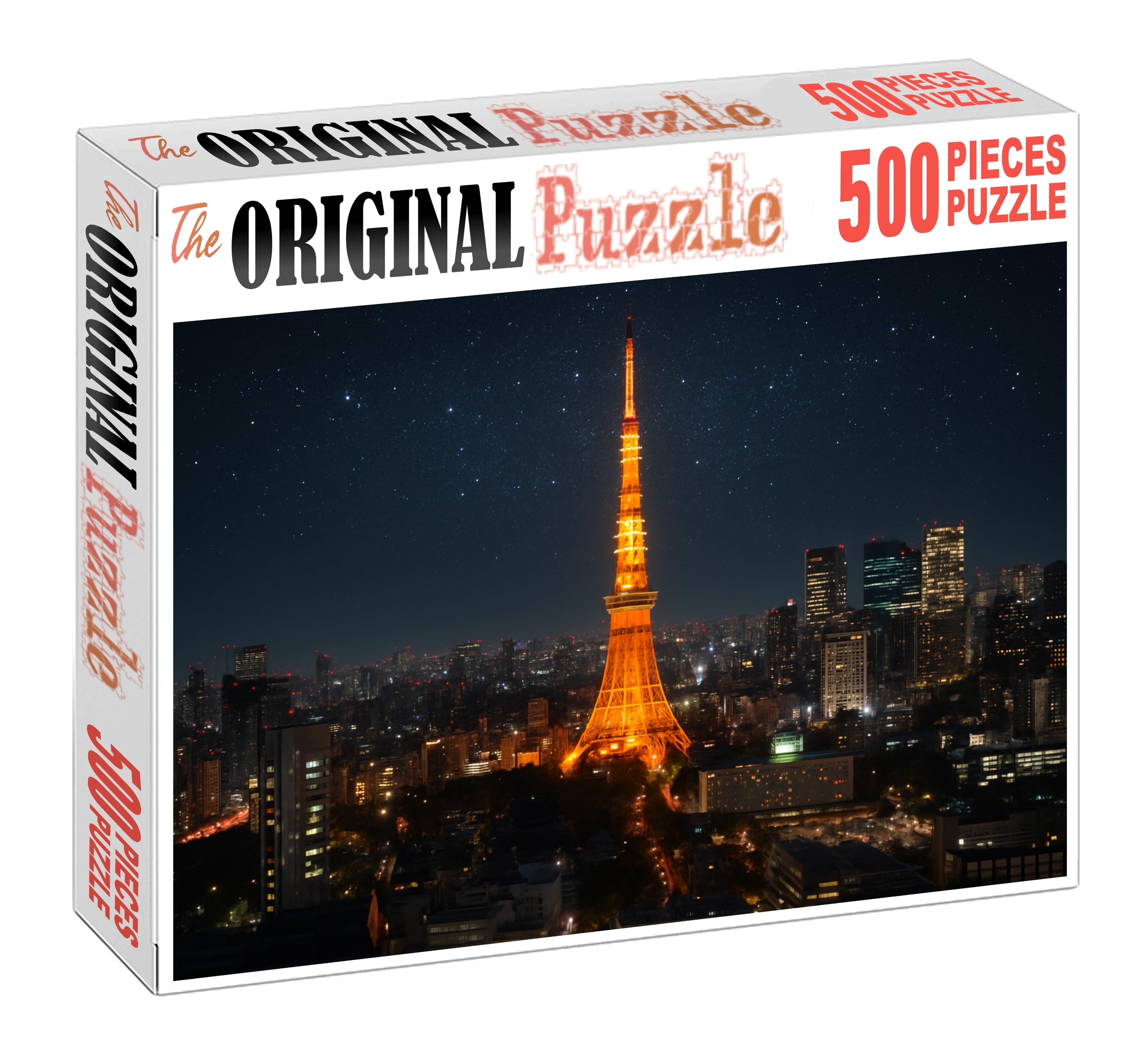 Tokyo Tower Tokyo Japan  Recognized By 7345 Worldwide As A Symbol Of Modern Japan Custom Jigsaw Puzzle
