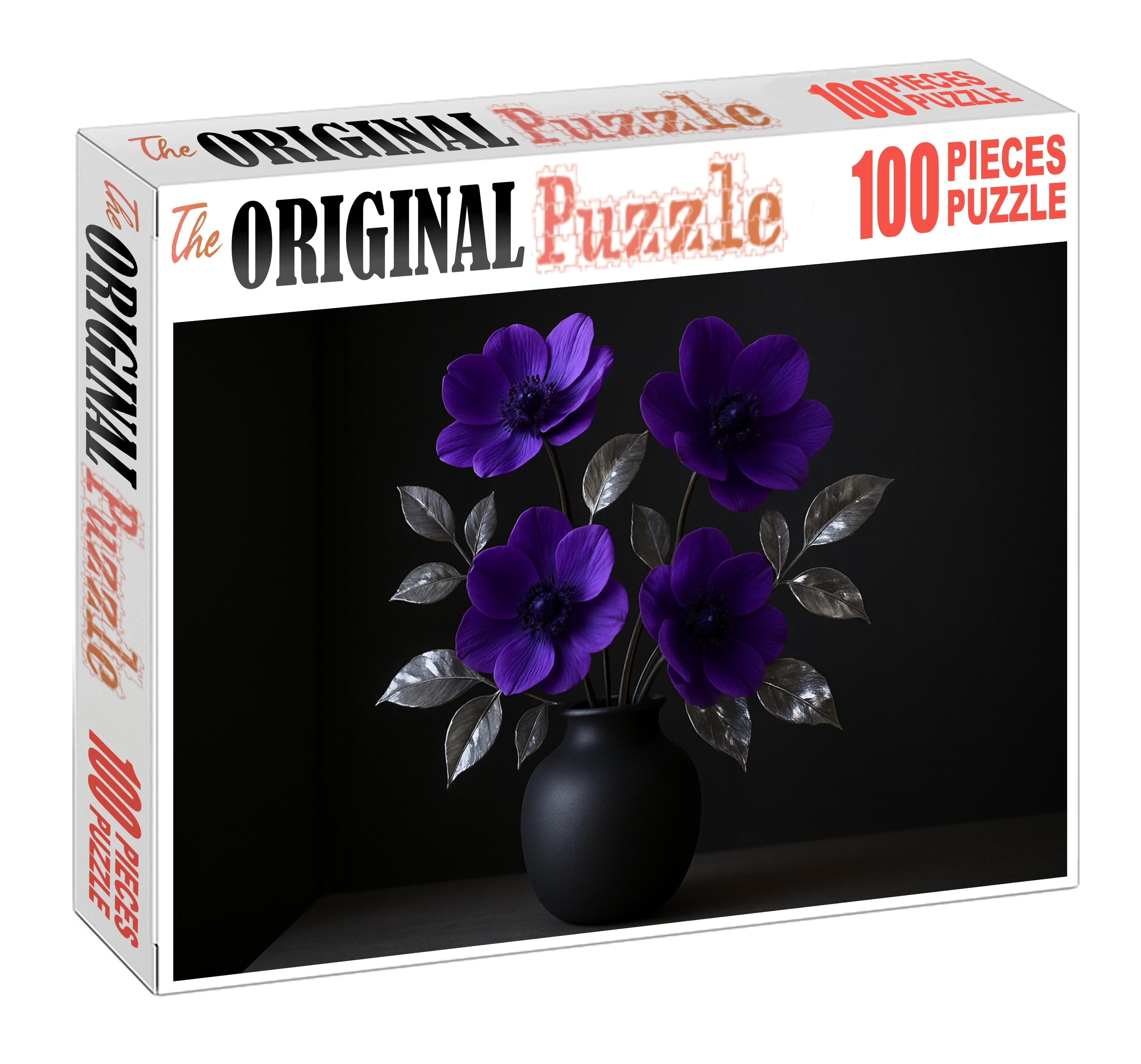 Twilight Violet And Silver Vase Ensemble 200 Piece Puzzle