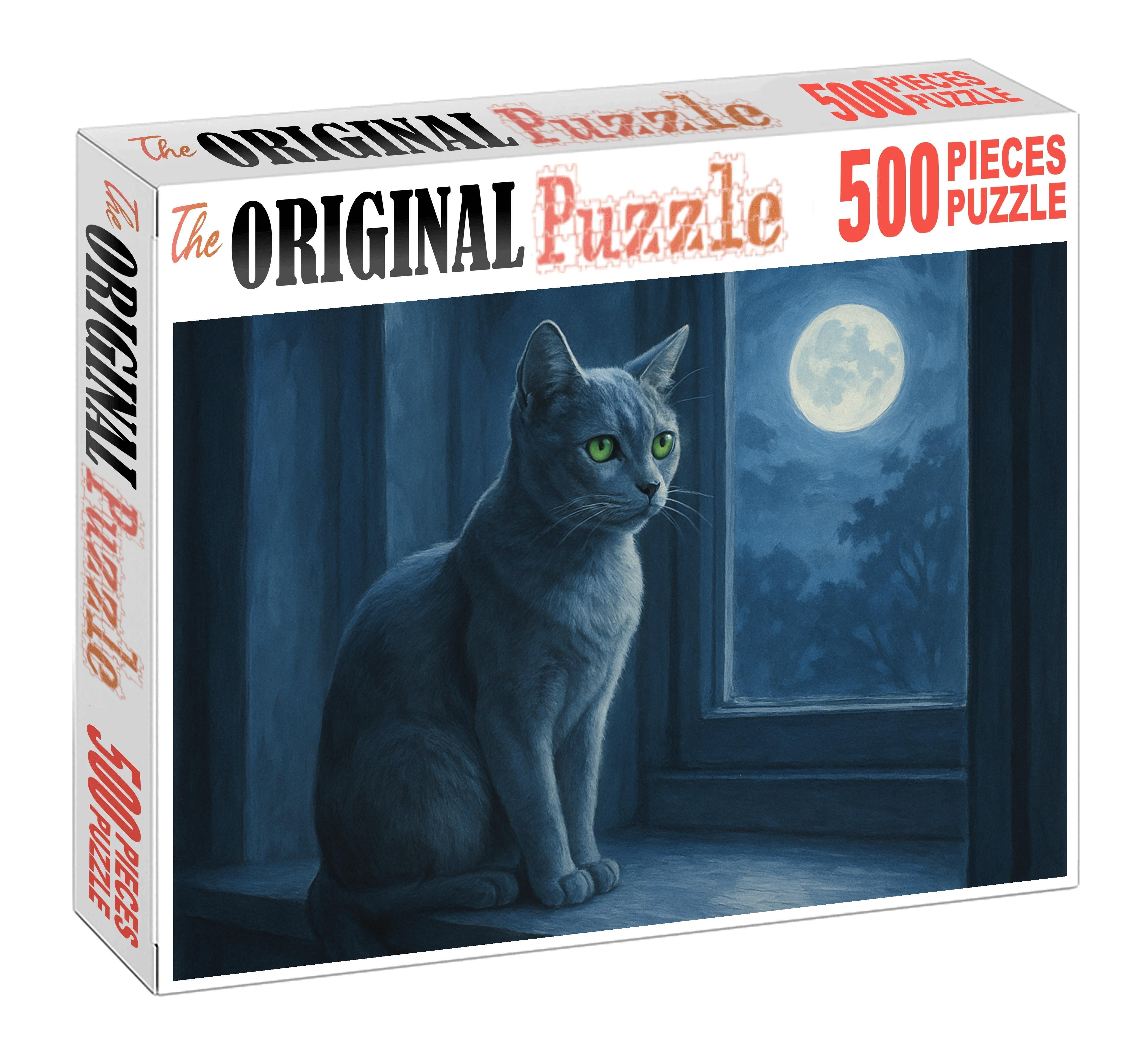 Lunar Pearl Sleek Silver-gray With Calm Insight Family Puzzles