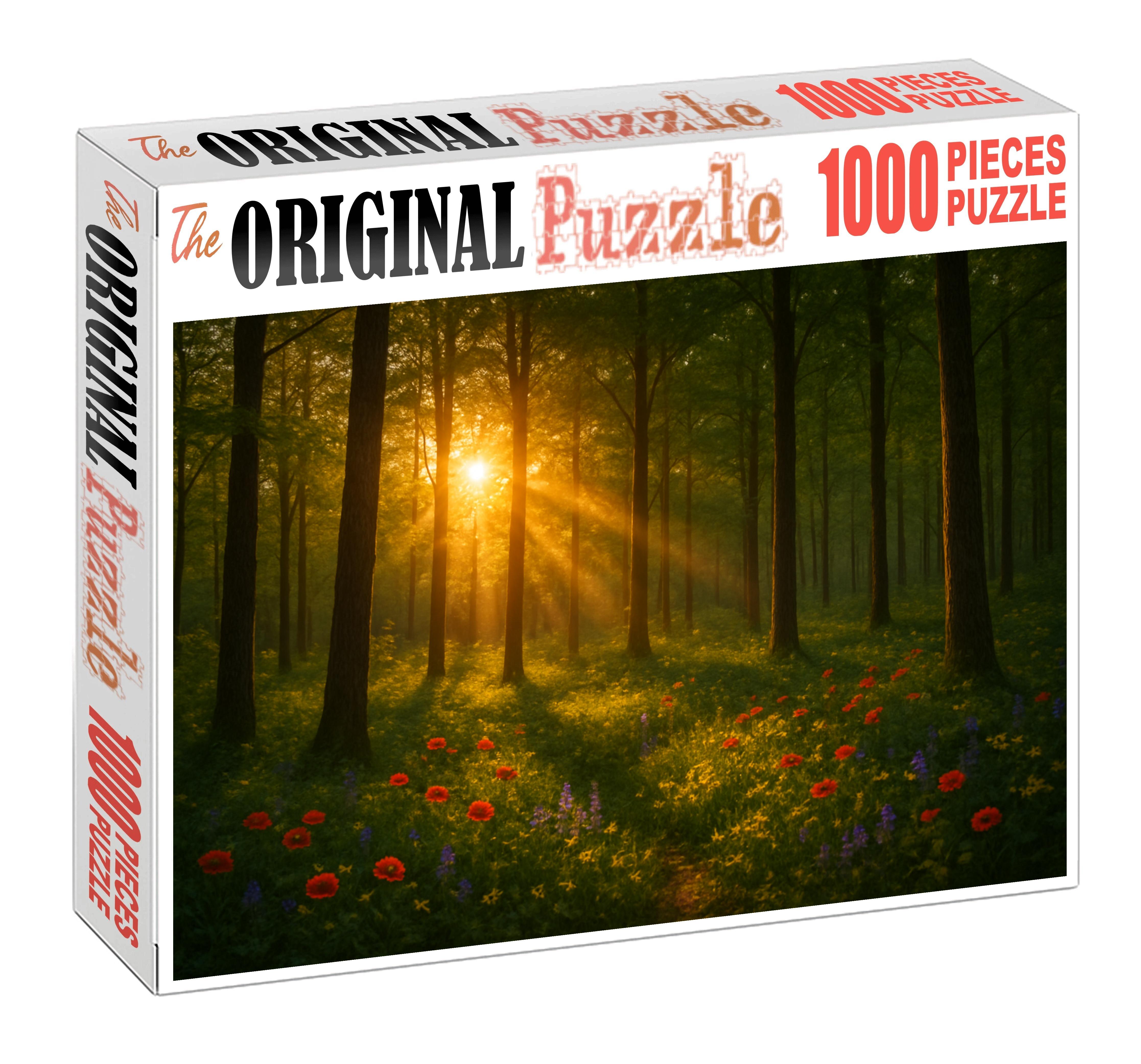 Golden Hour Woodland Unique Puzzle Design