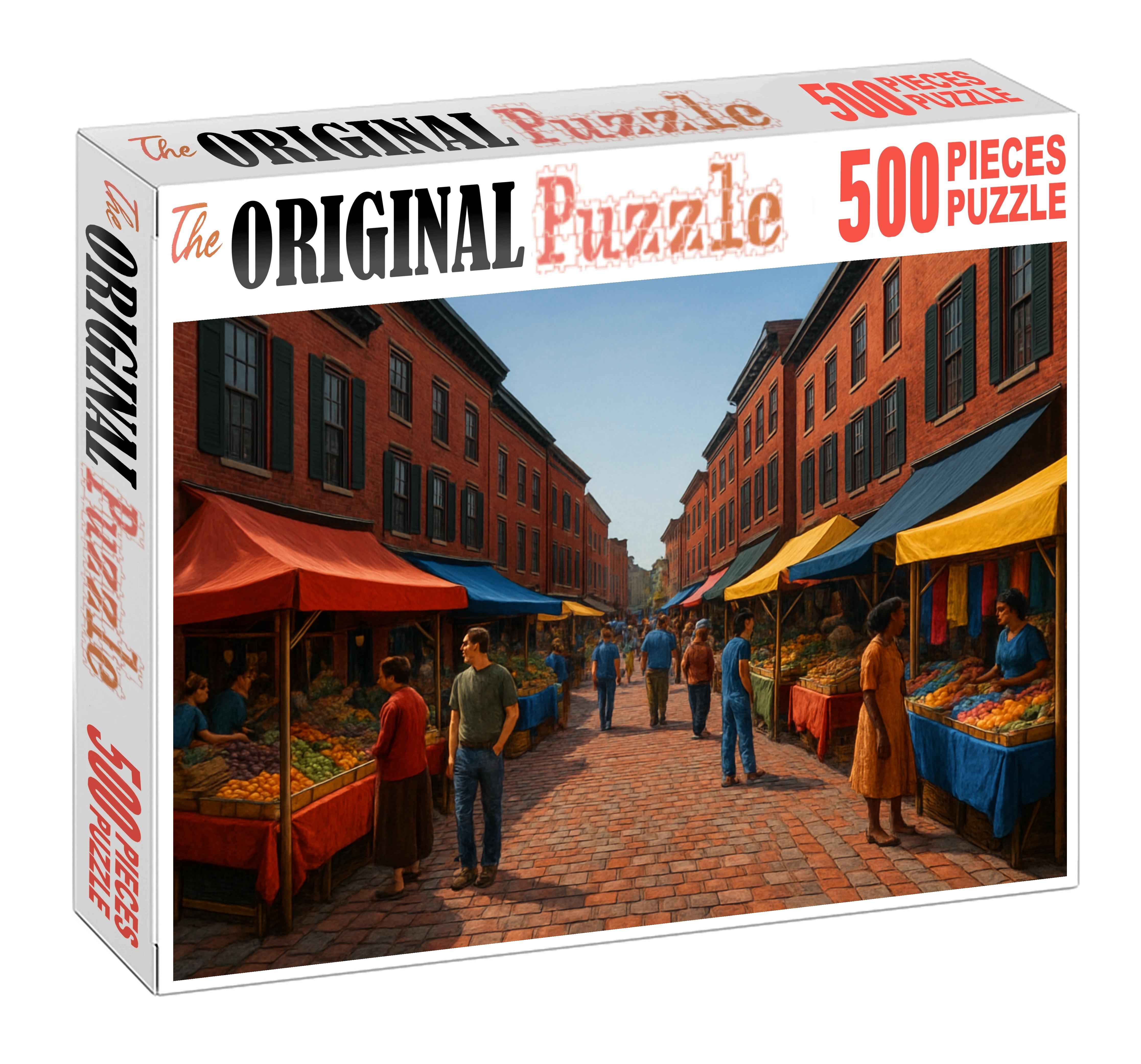 Crimson Market Row 20 Piece Puzzle