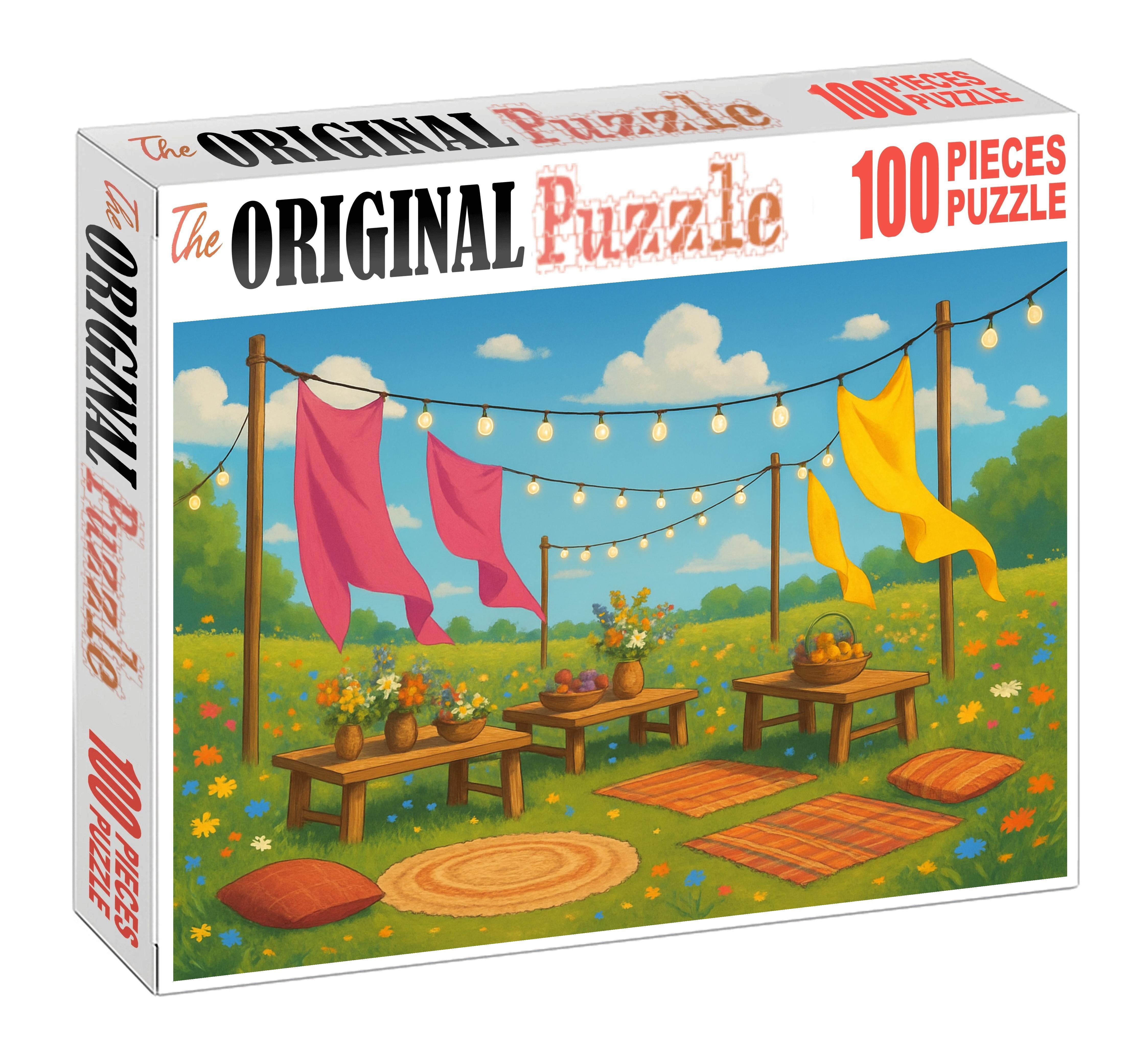 Vibrant Meadow Fiesta Premium Puzzle Pieces