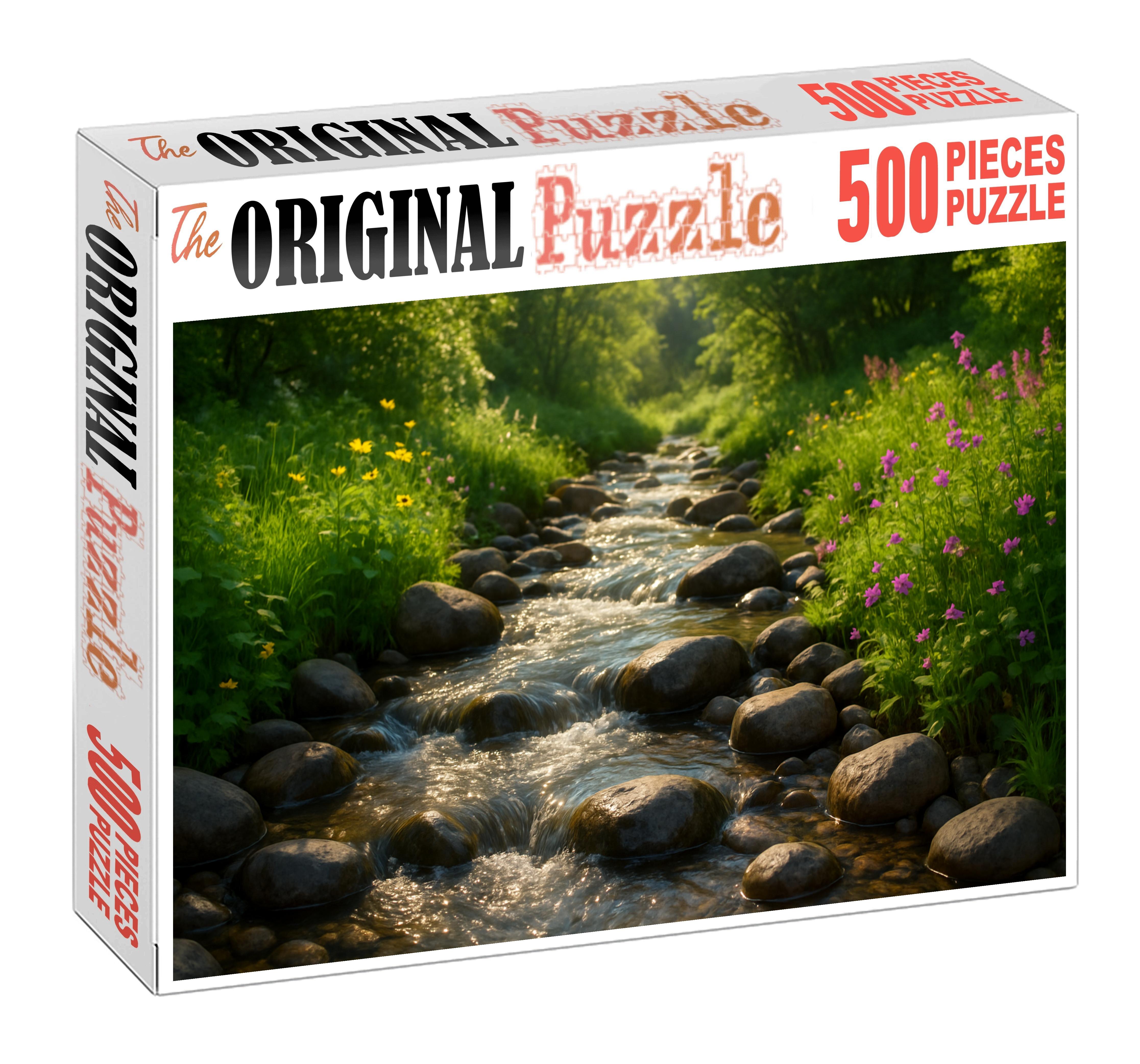 Cascading Mountain Stream Easy Puzzles