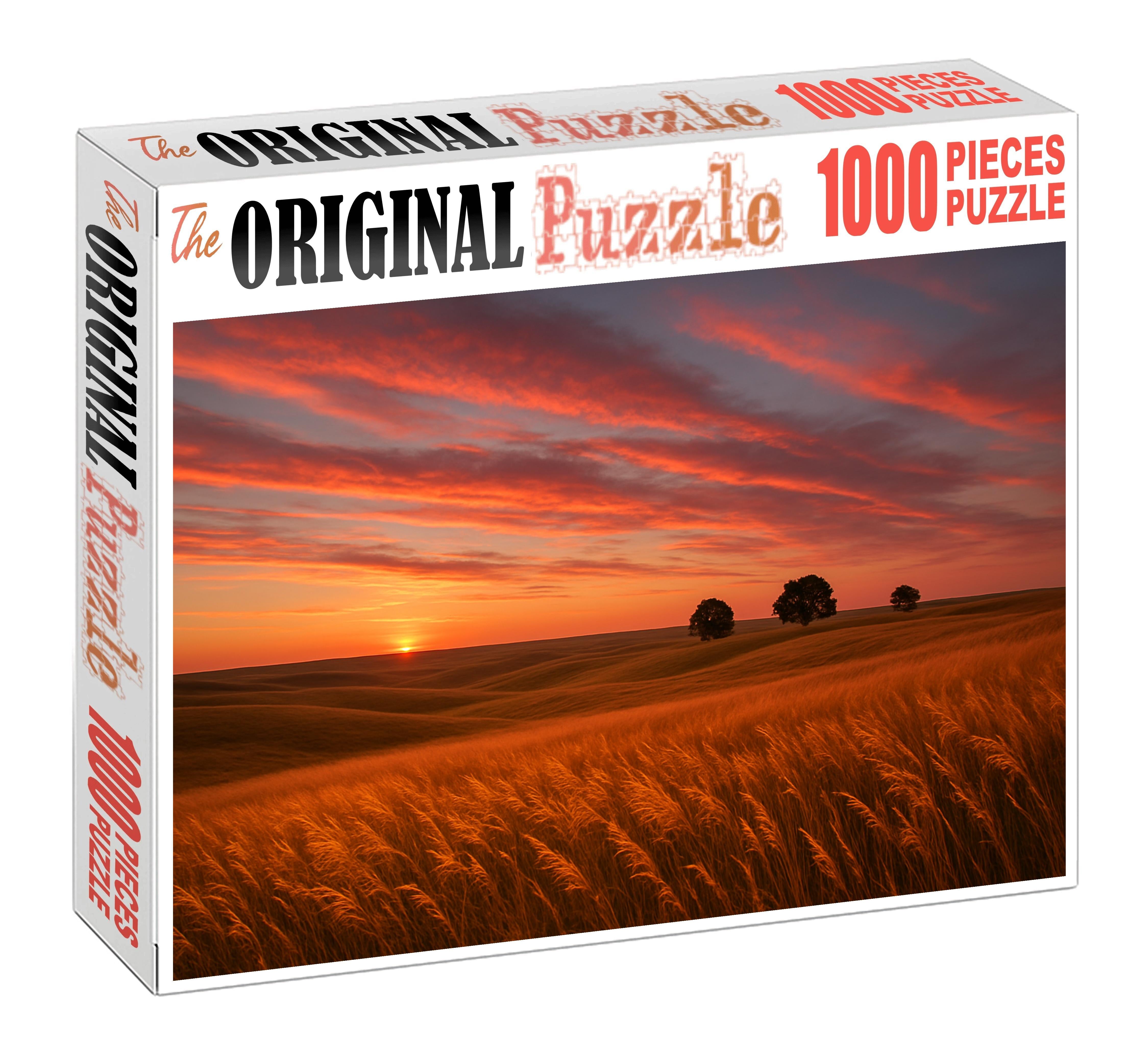 Golden Prairie Sunset Puzzle Collection