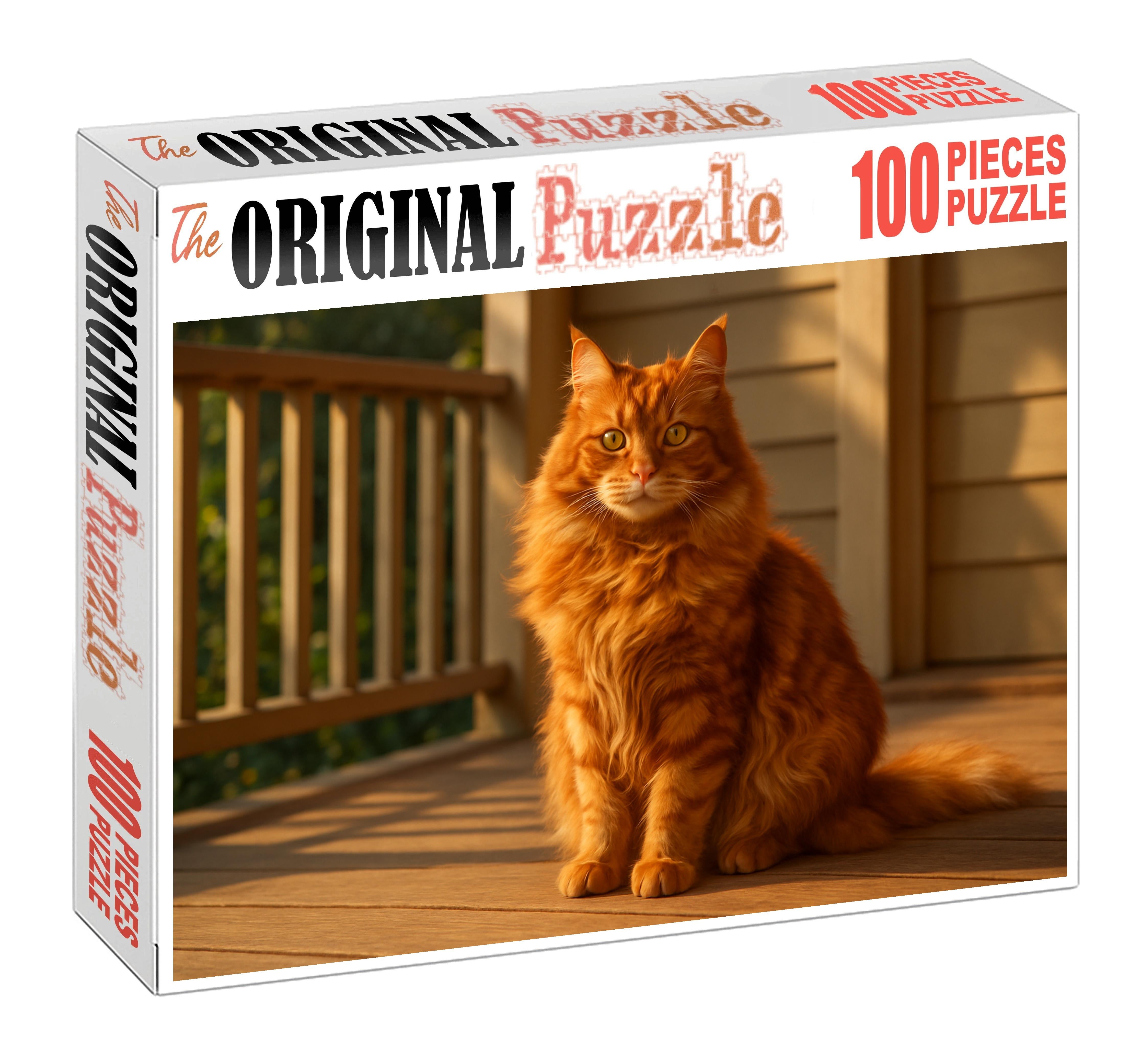 Ginger Whirl Vibrant Red Longhair With Spirited And Loyal Nature Premium Puzzle Pieces