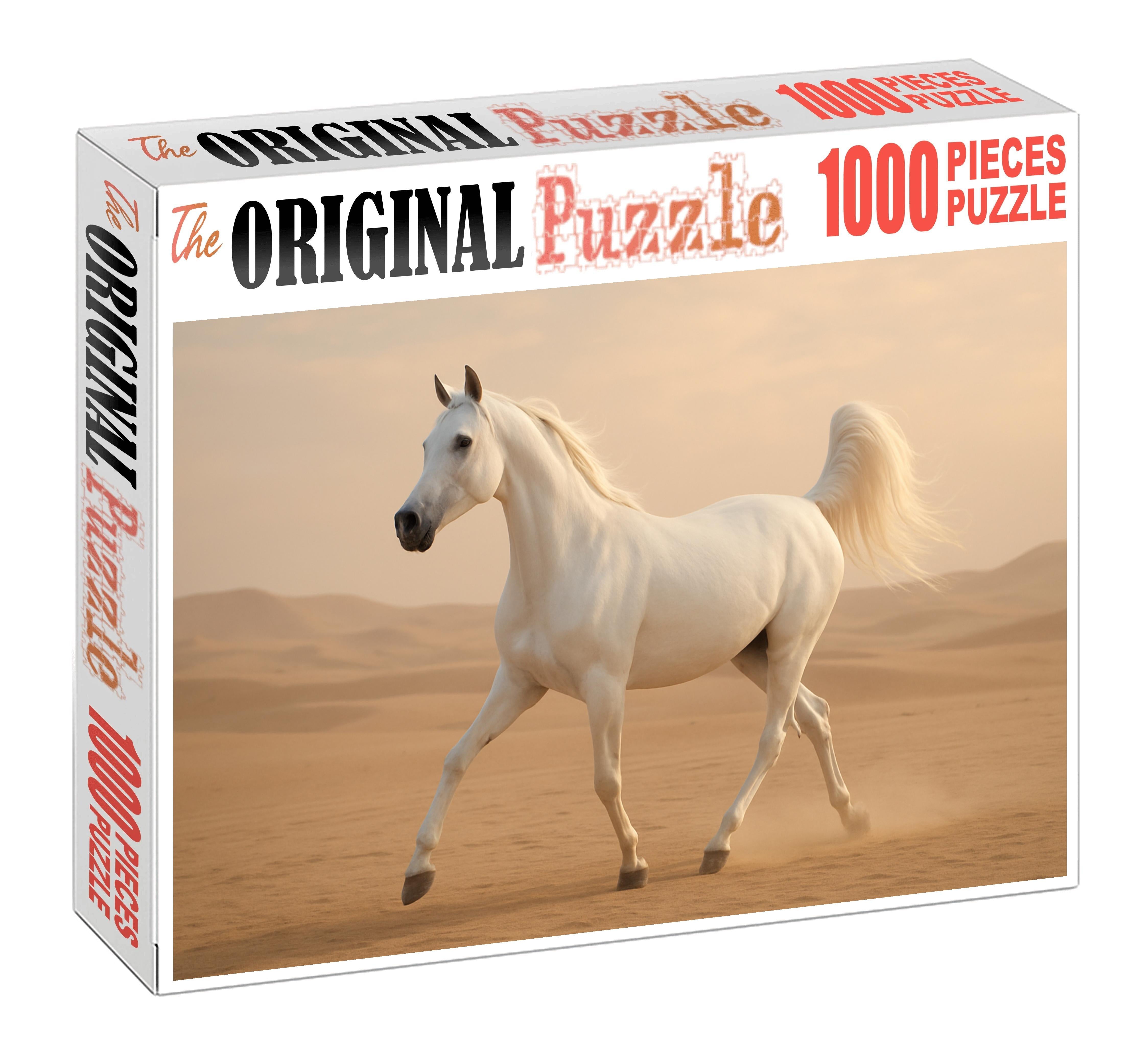 Pearl Star Gazelle Delicate White Arabian Mare Challenging Puzzles