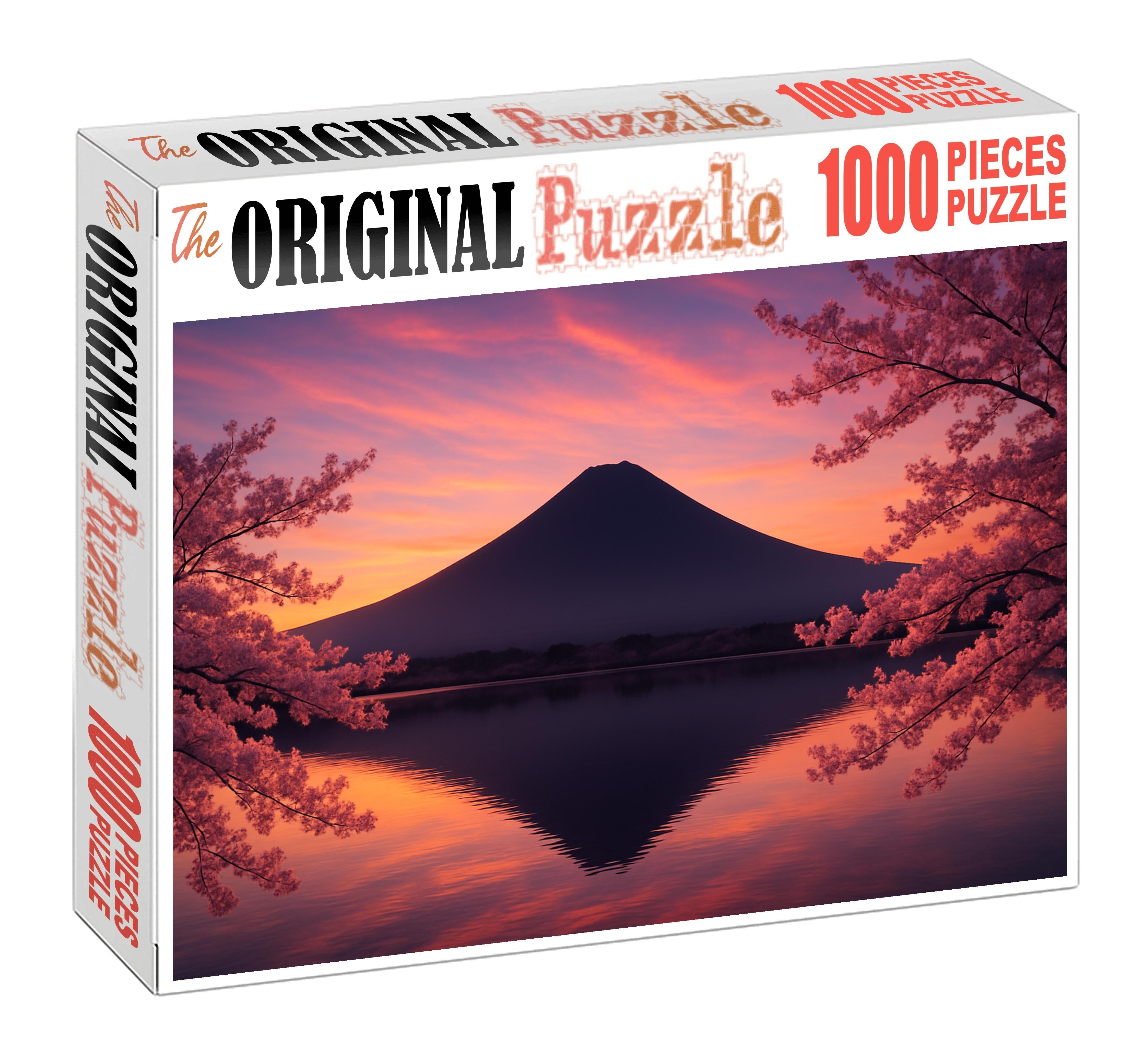 Mount Fuji Towering In Honshu Japan Recognized By 8260 Globally As A Sacred Natural And Cultural Symbol Large Format Puzzle