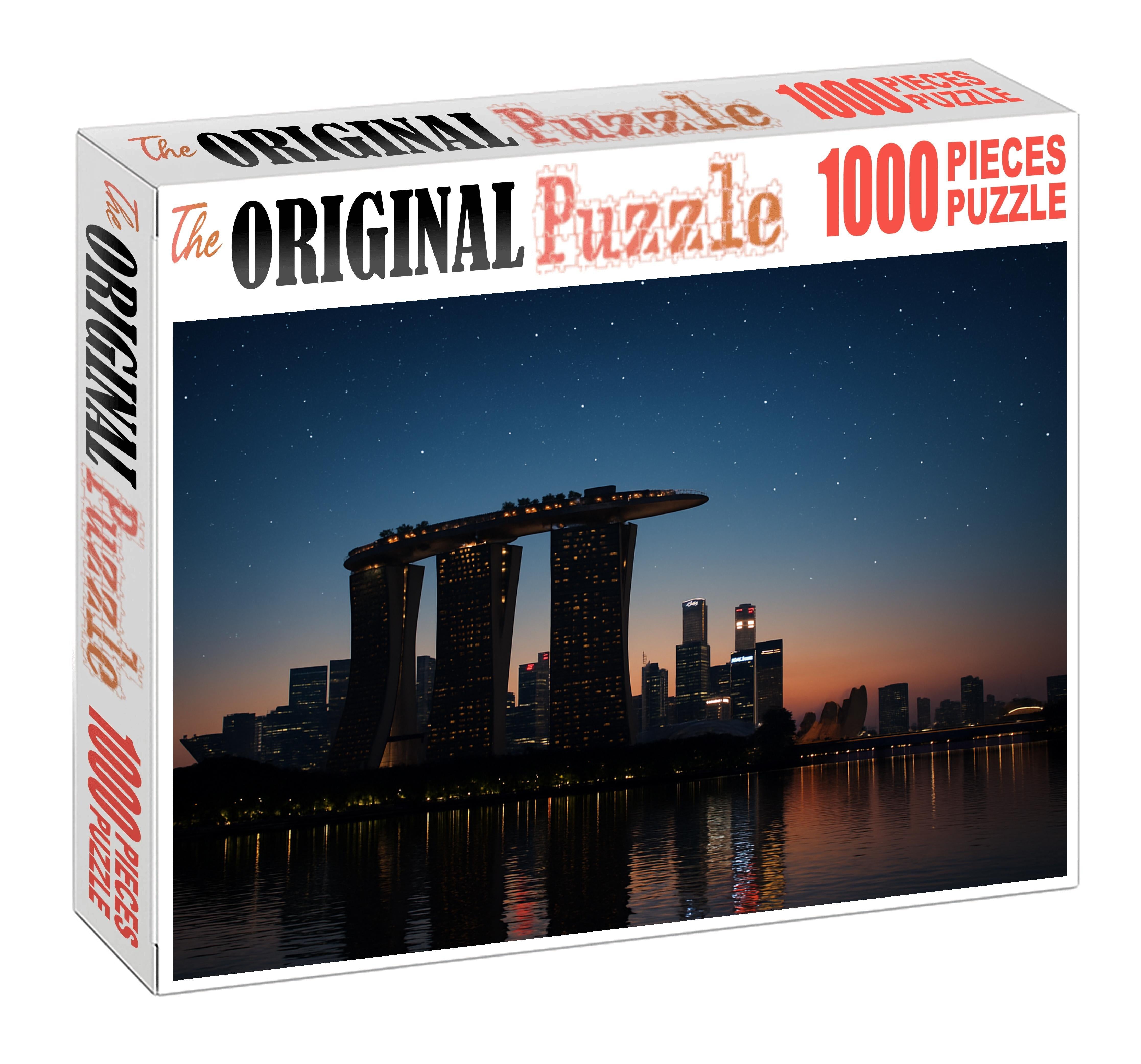 Marina Bay Sands Situated In Singapore Recognized By 6675 Globally As A Landmark Of Modern Luxury And Architectural Innovation Unique Puzzle Design