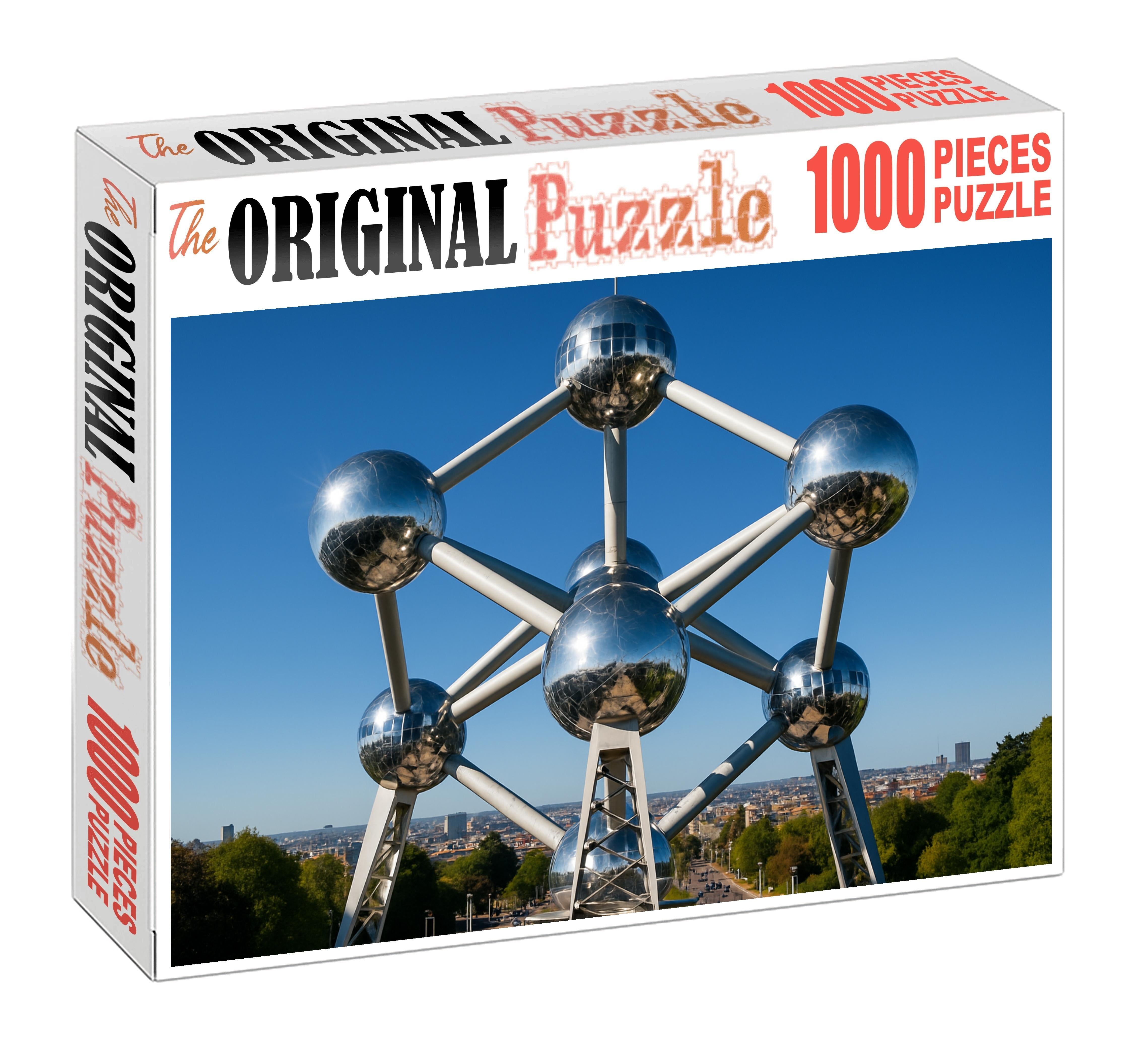 The Atomium Situated In Brussels Belgium Identified By 6850 Globally As A Symbol Of Scientific Progress And Futuristic Design Unique Puzzle Design
