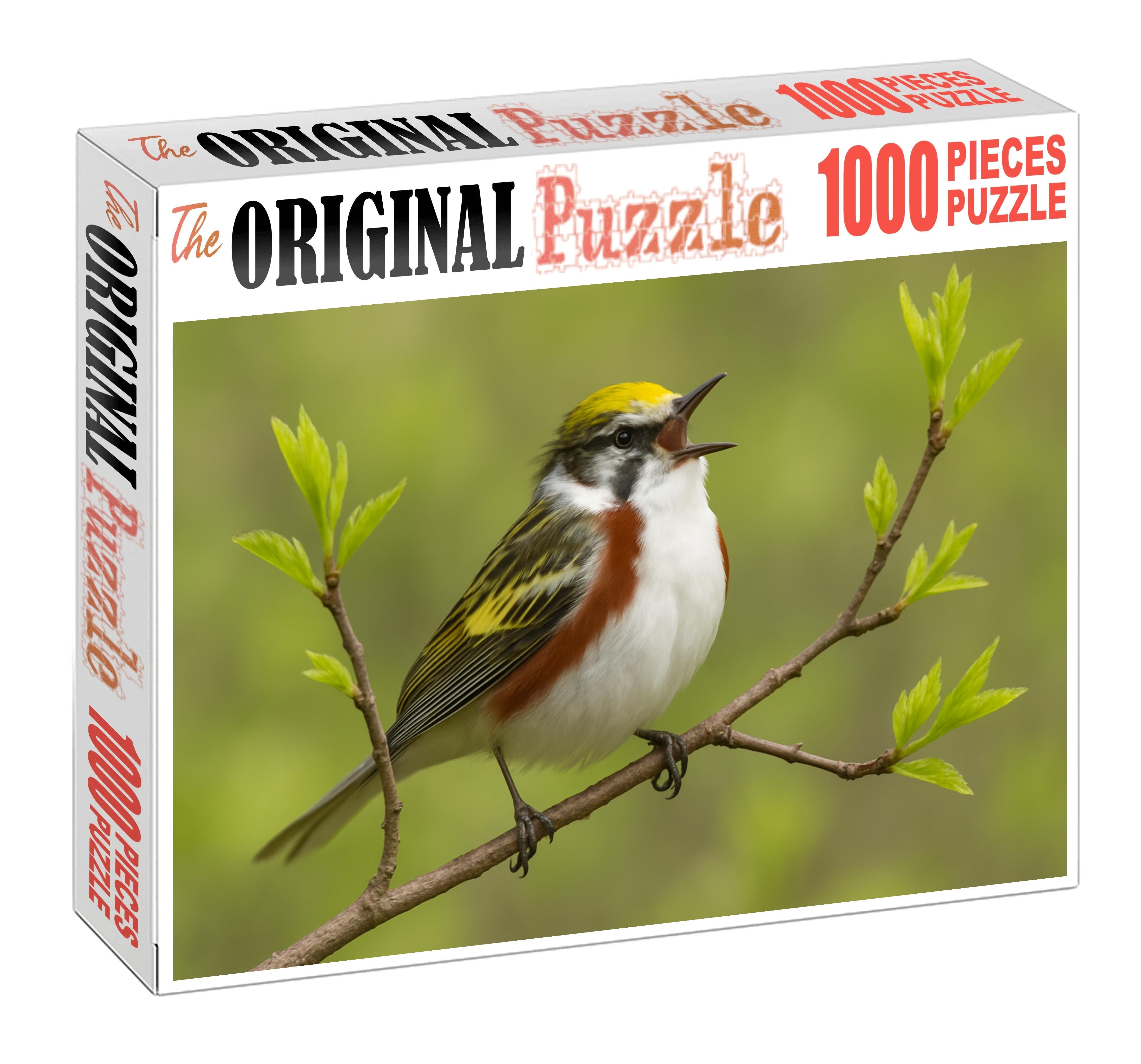 Chestnut-sided Warbler Vibrant Spring Melody Maker Puzzle For Kids