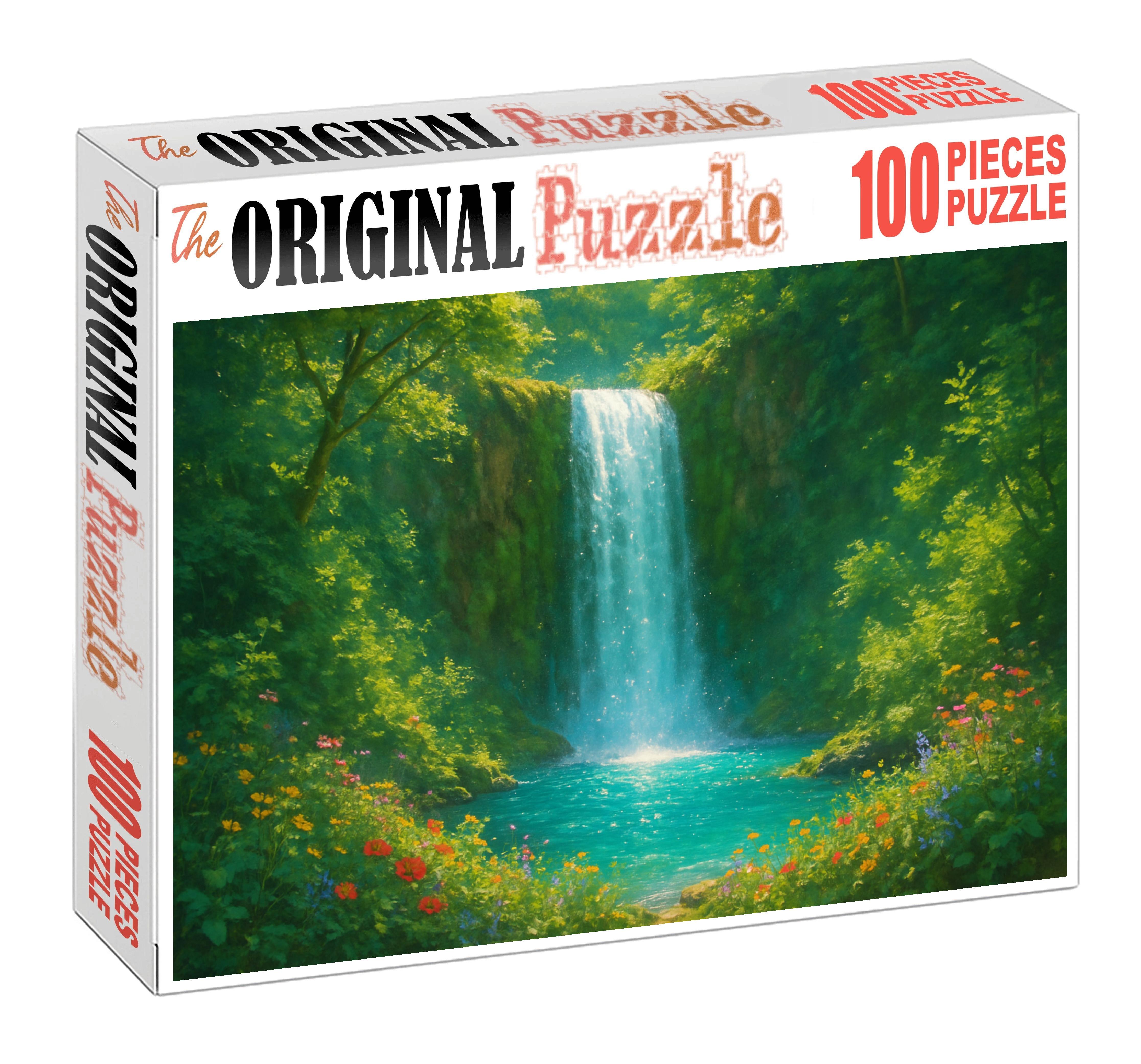 Celestial Veil Falls Premium Puzzle Pieces