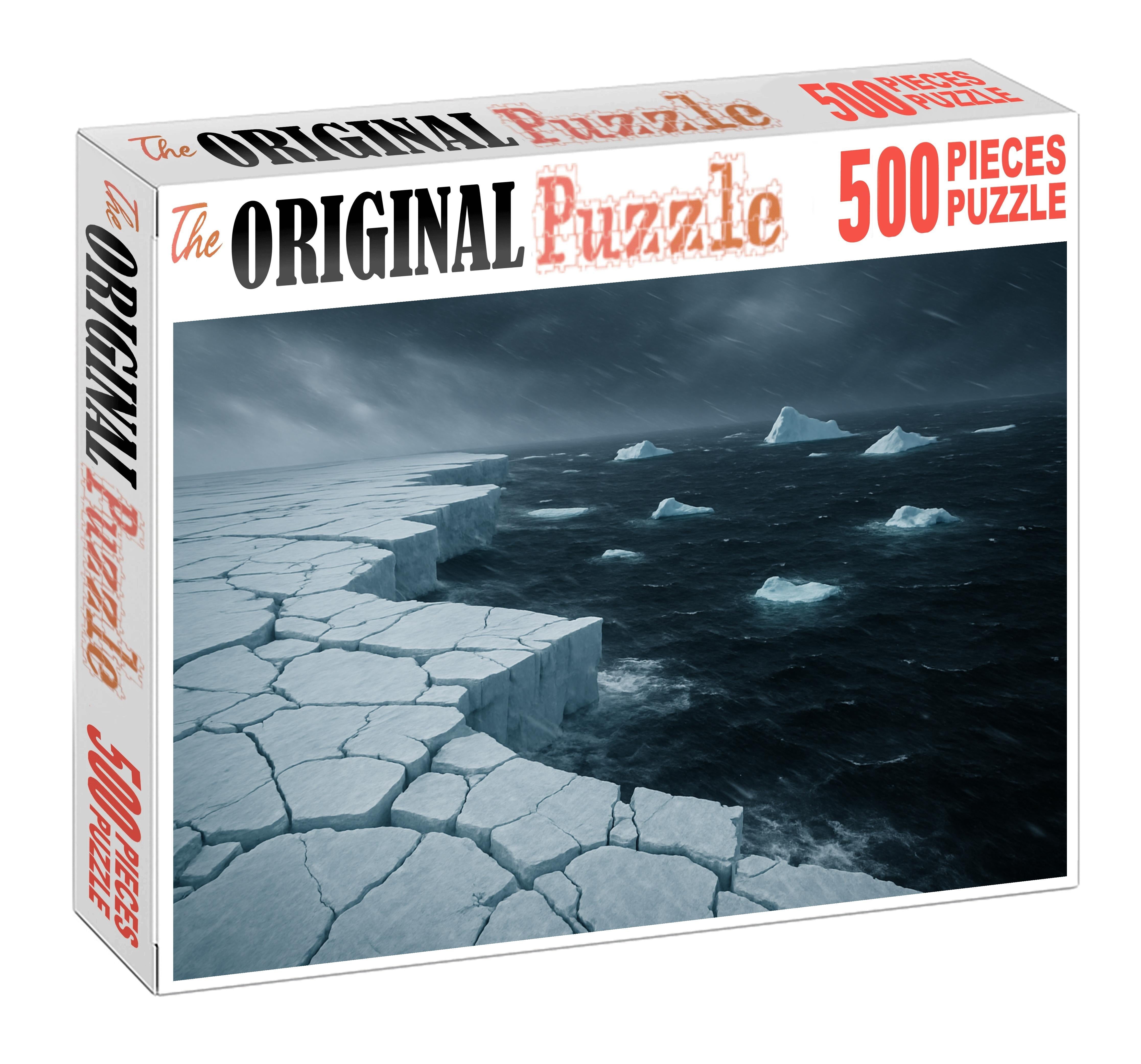 Frozen Ice Shelf Edge 500 Piece Puzzle