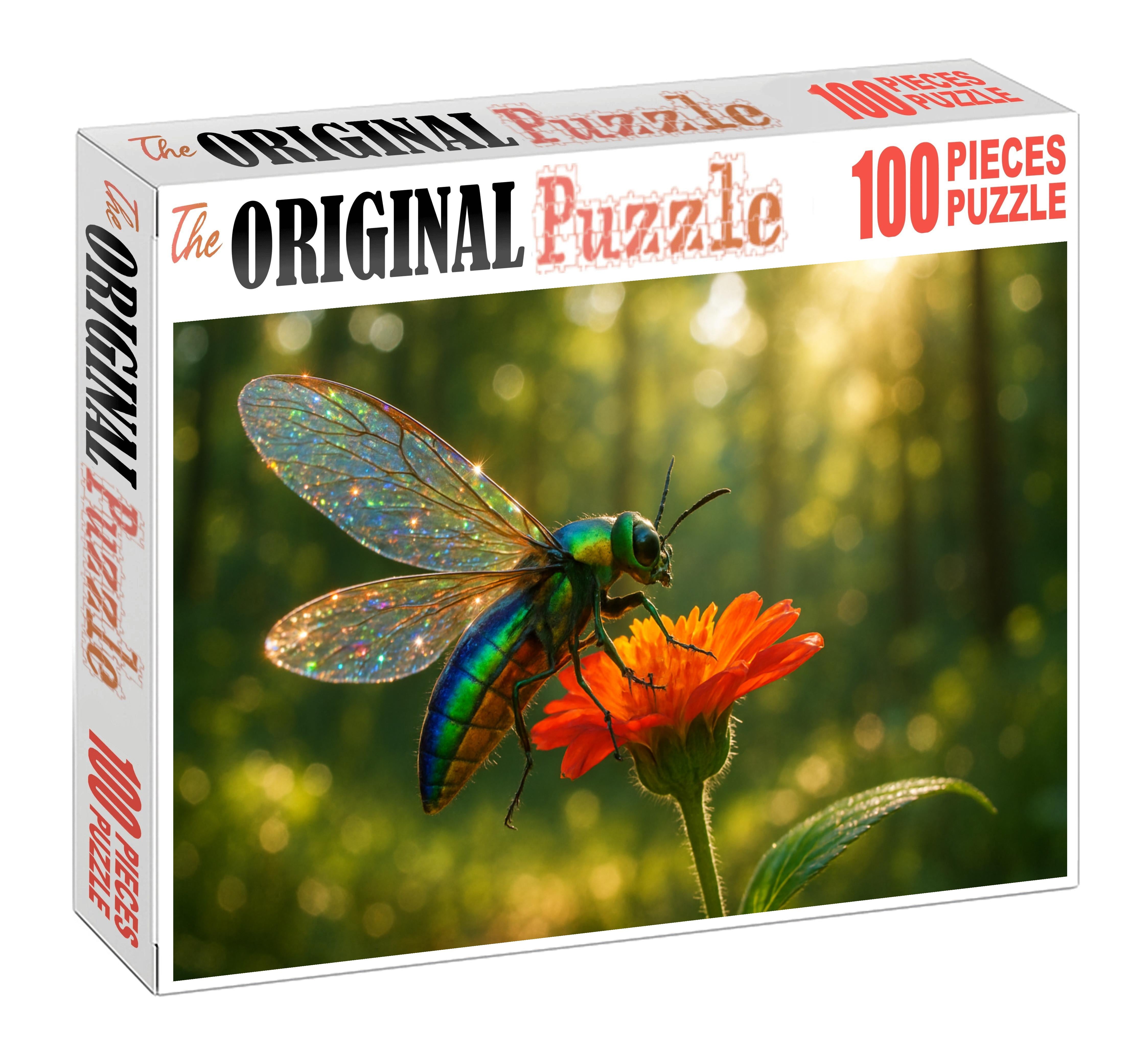 Silkwing Harvester Insect With Iridescent Wings And Complex Nesting Habits Puzzle Fun