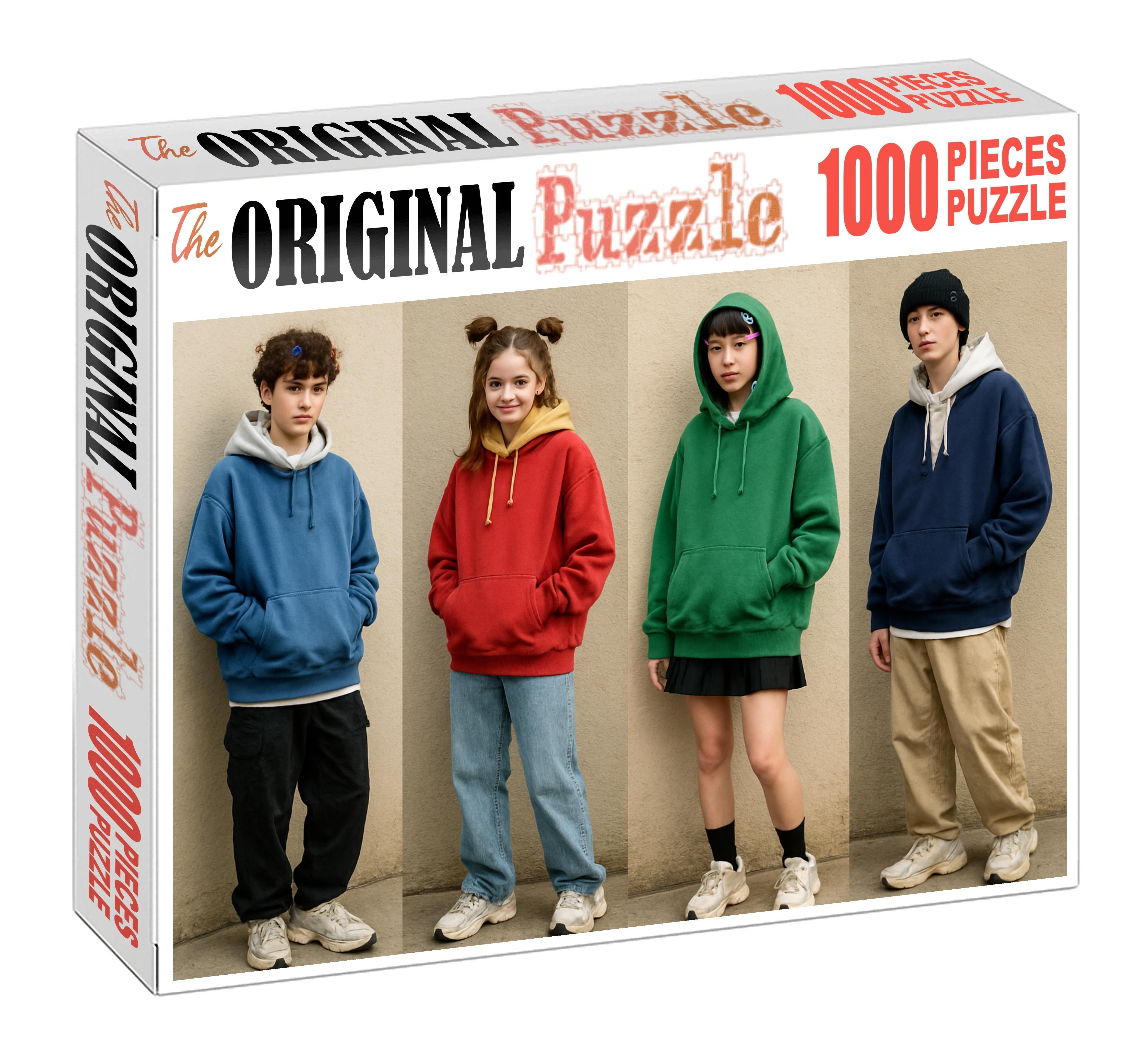 Kawaii Streetwear Fusion Playful Boldness In Urban Fashion Premium Puzzle Pieces