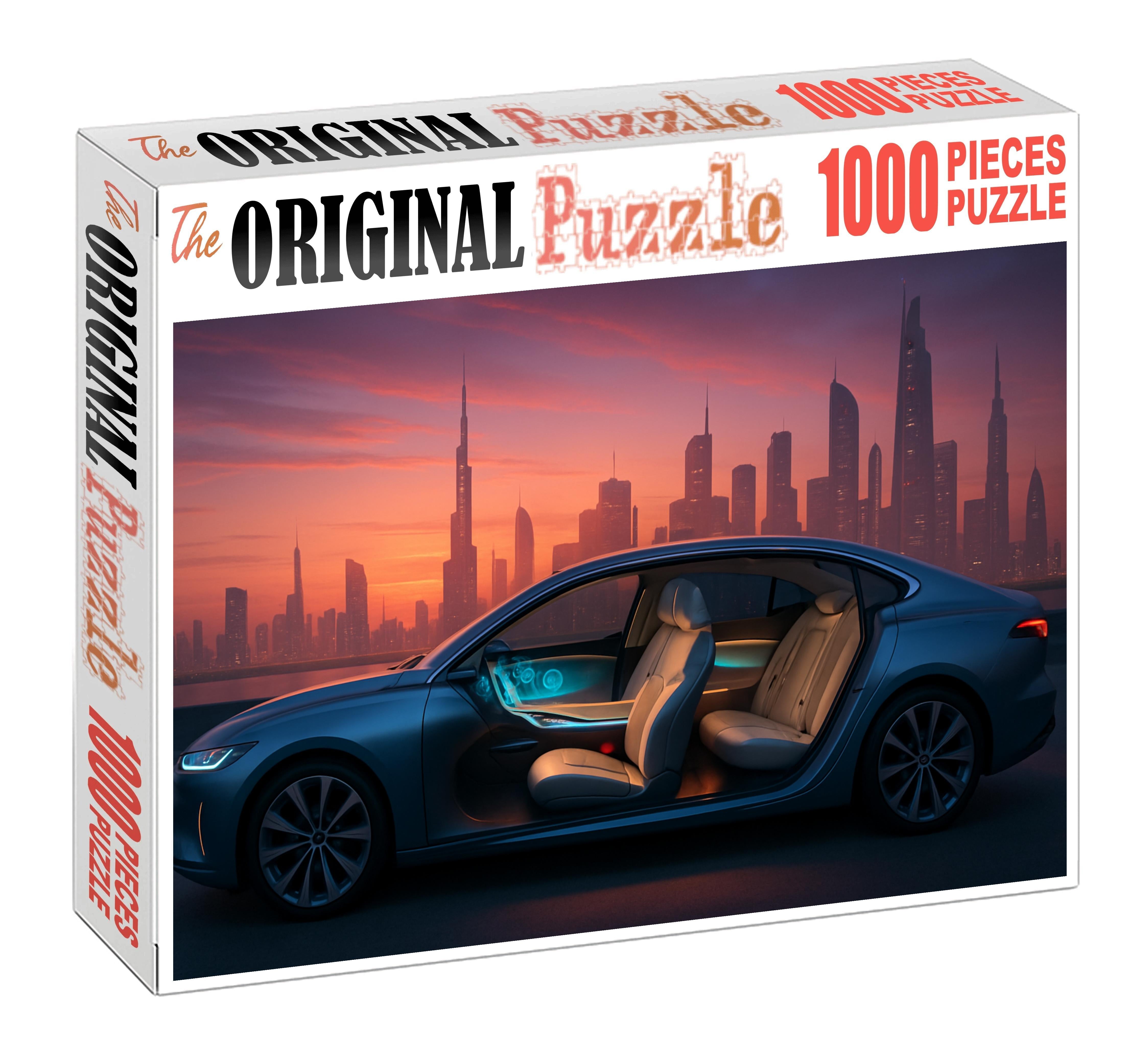 Celestial Mirage Futuristic Hydrogen-powered Sedan With Zero Emissions Large Format Puzzle