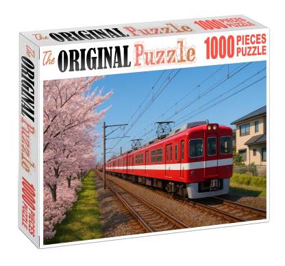 Crimson Horizon Commuter Emu Large Format Puzzle