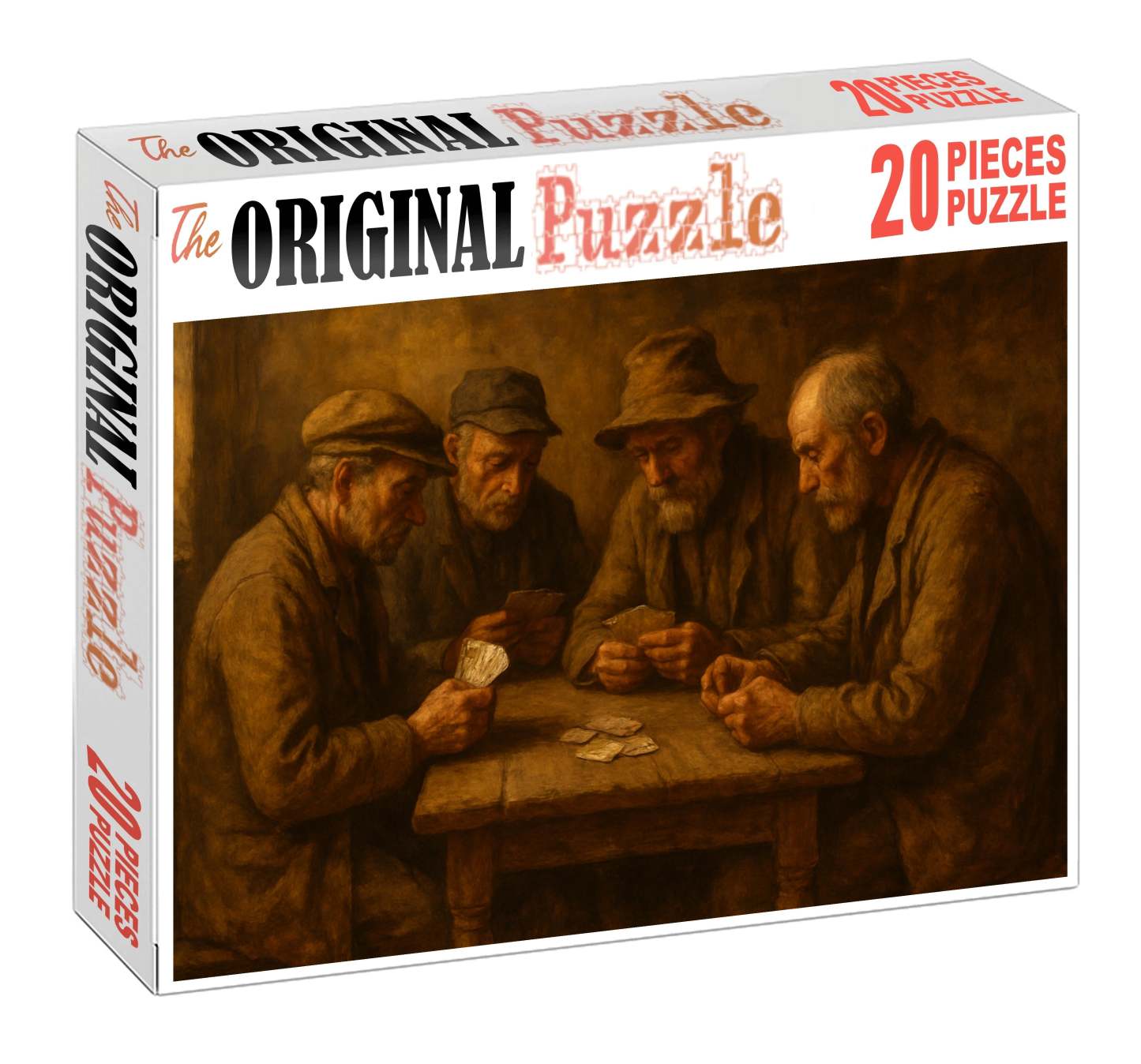 The Card Players Quiet Contest Premium Puzzle Pieces