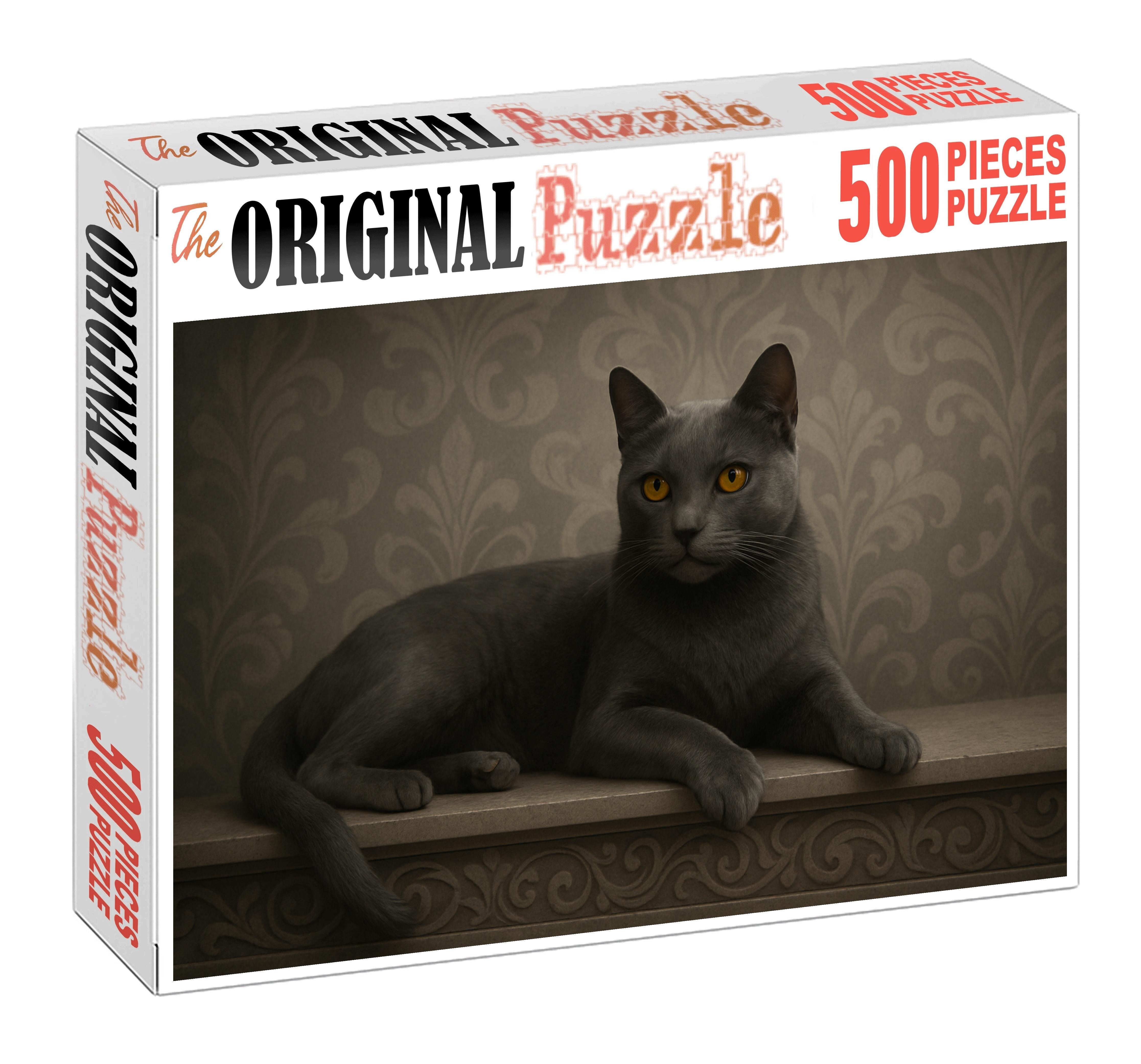 Charcoal Mist Mysterious Slate Gray With Playful Intelligence Puzzle Fun