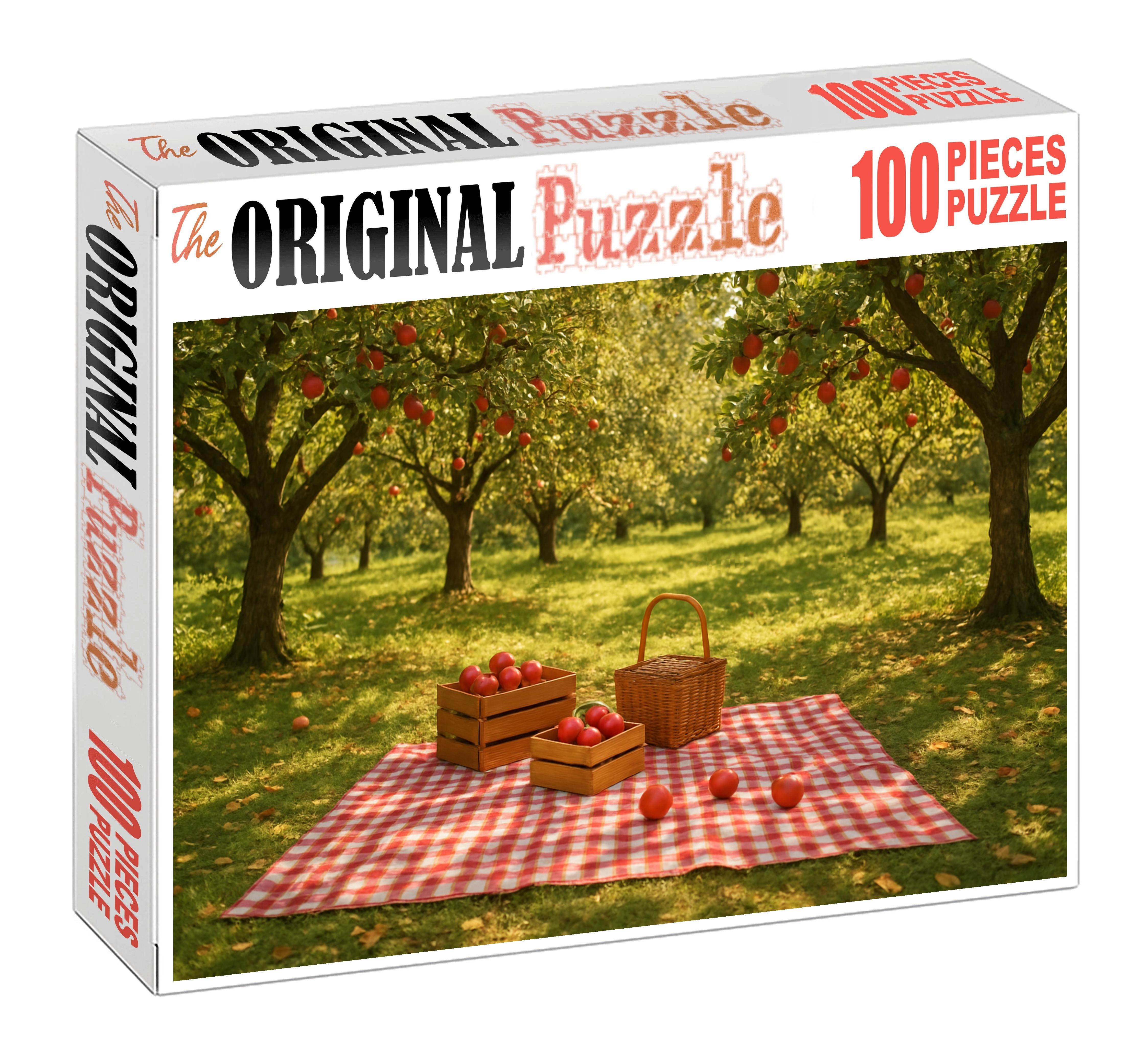Sunlit Orchard Picnic Unique Puzzle Design