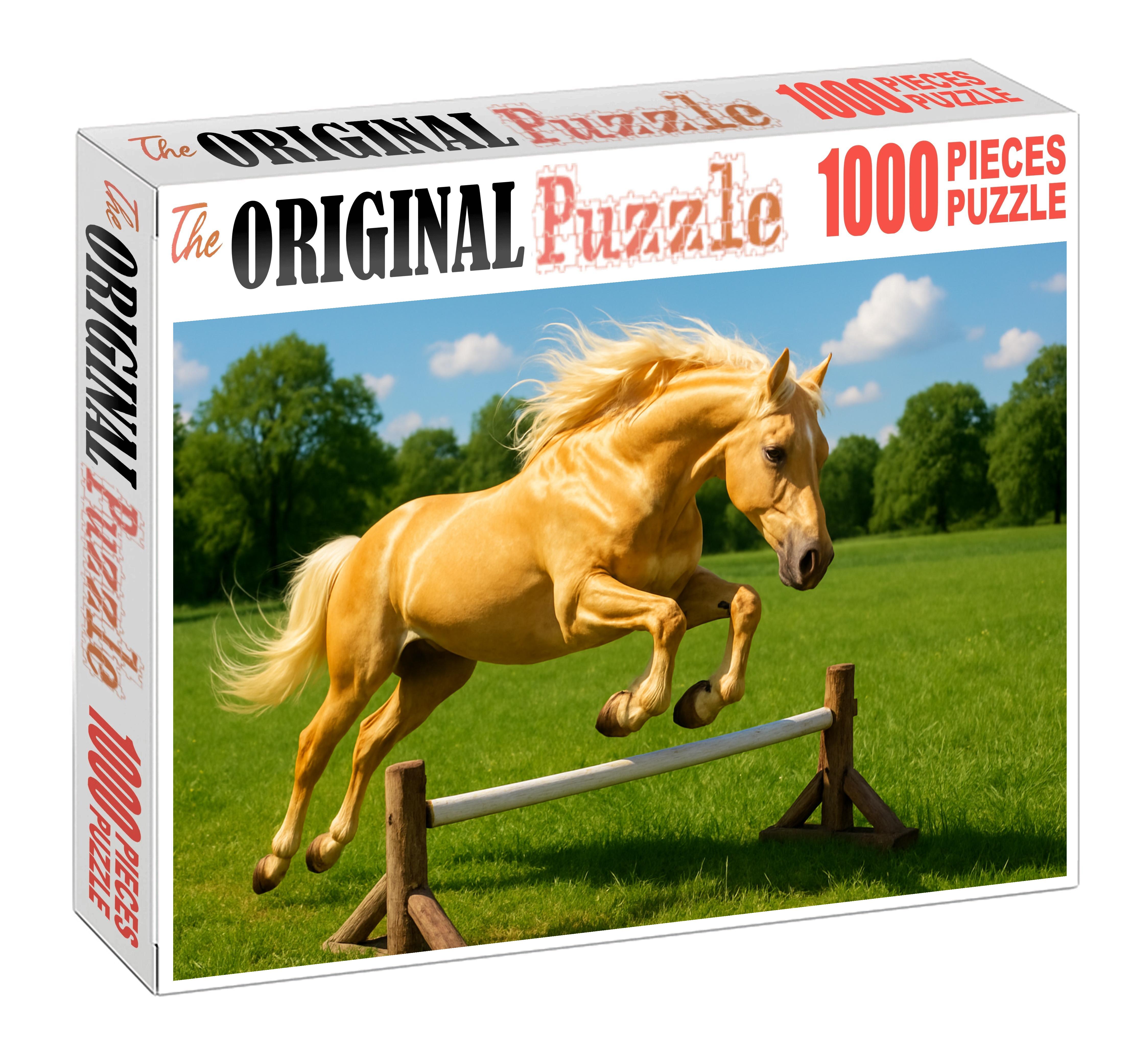 Sunfire Glimmer Sparkling Palomino Hunter Prospect Challenging Puzzles