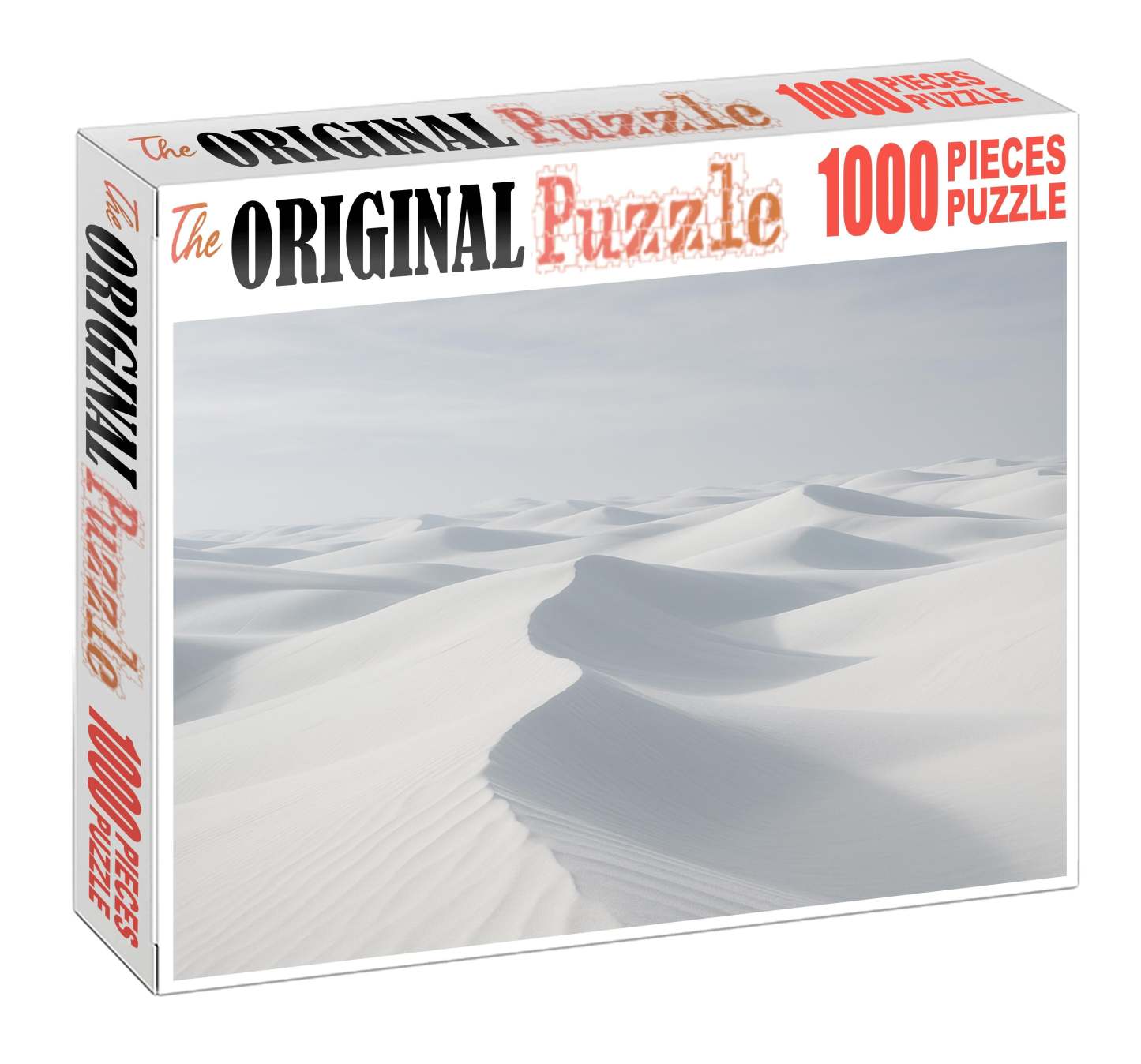 Quartz Vein Sands Pristine White Dunes Under Soft Noon Light Premium Puzzle Pieces