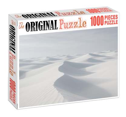Quartz Vein Sands Pristine White Dunes Under Soft Noon Light Premium Puzzle Pieces