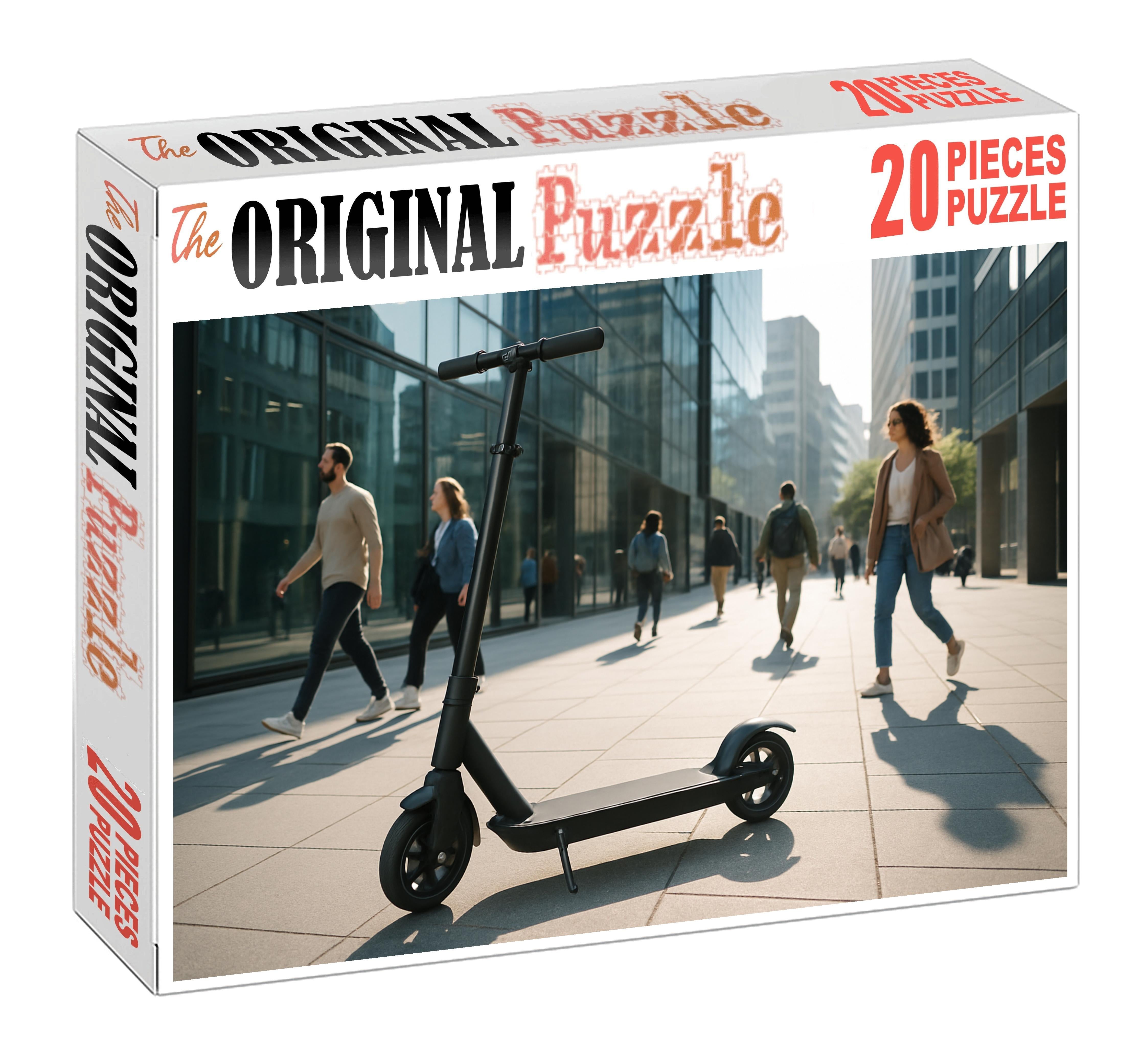 Electric Folding Micro Scooter 100 Piece Puzzle