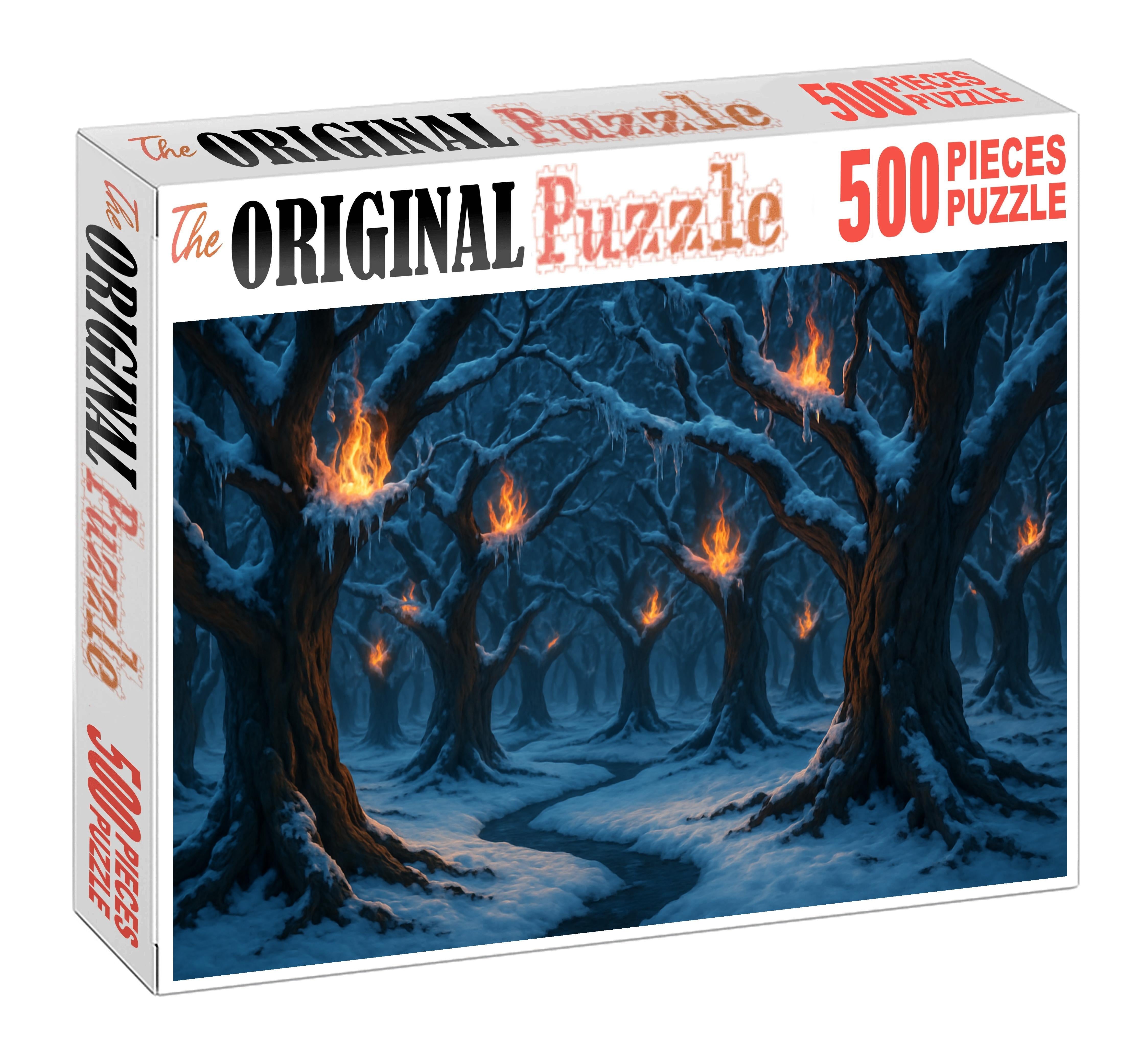 Ironwood Maze Of Frozen Flames 200 Piece Puzzle