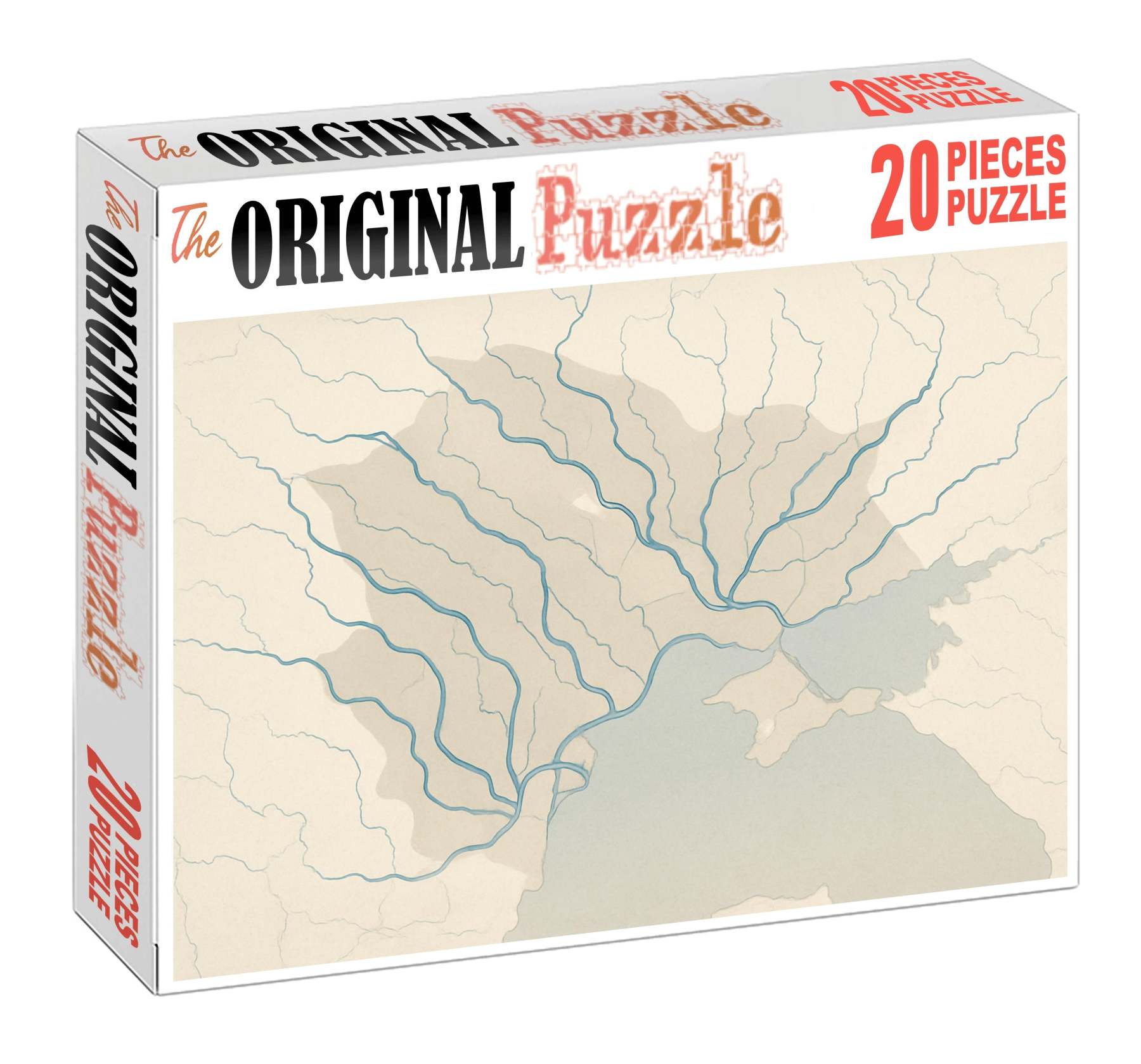 Historical River Network Overlay 50 Piece Puzzle