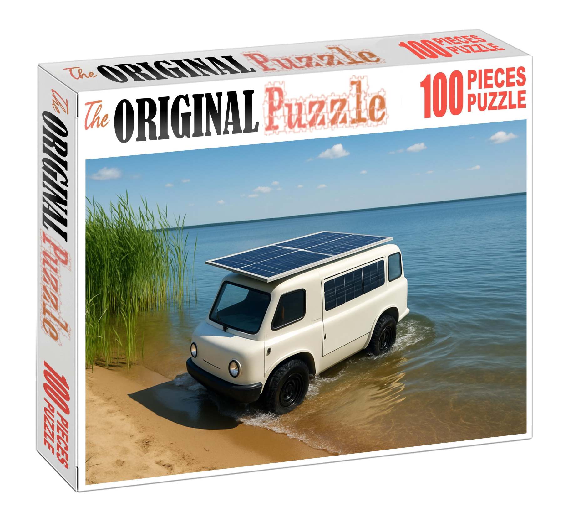 Solar-powered Amphibious Vehicle Challenging Puzzles