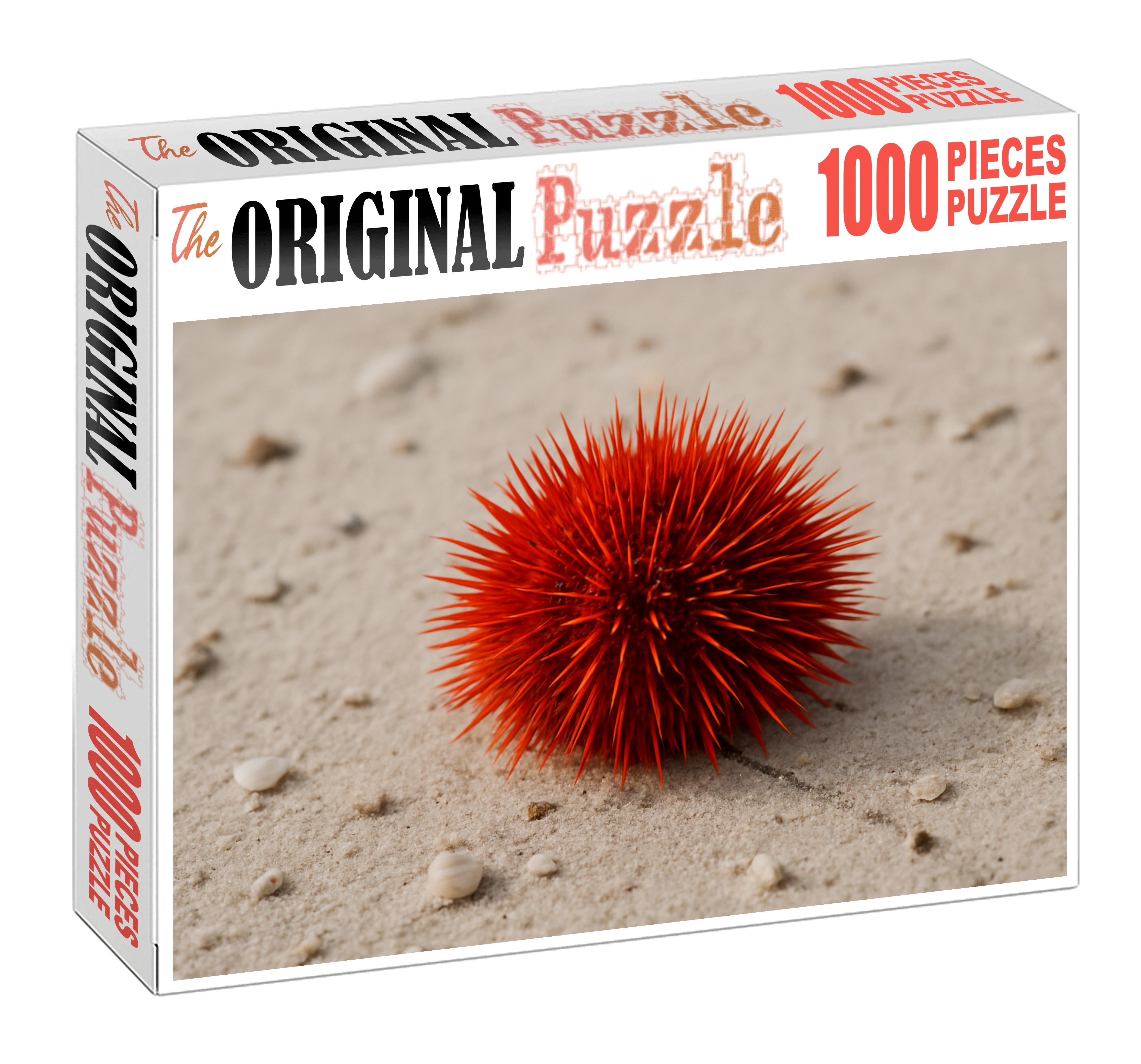 Crimson Spine Urchin Spiny Sentinel Of Sandy Slopes 200 Piece Puzzle