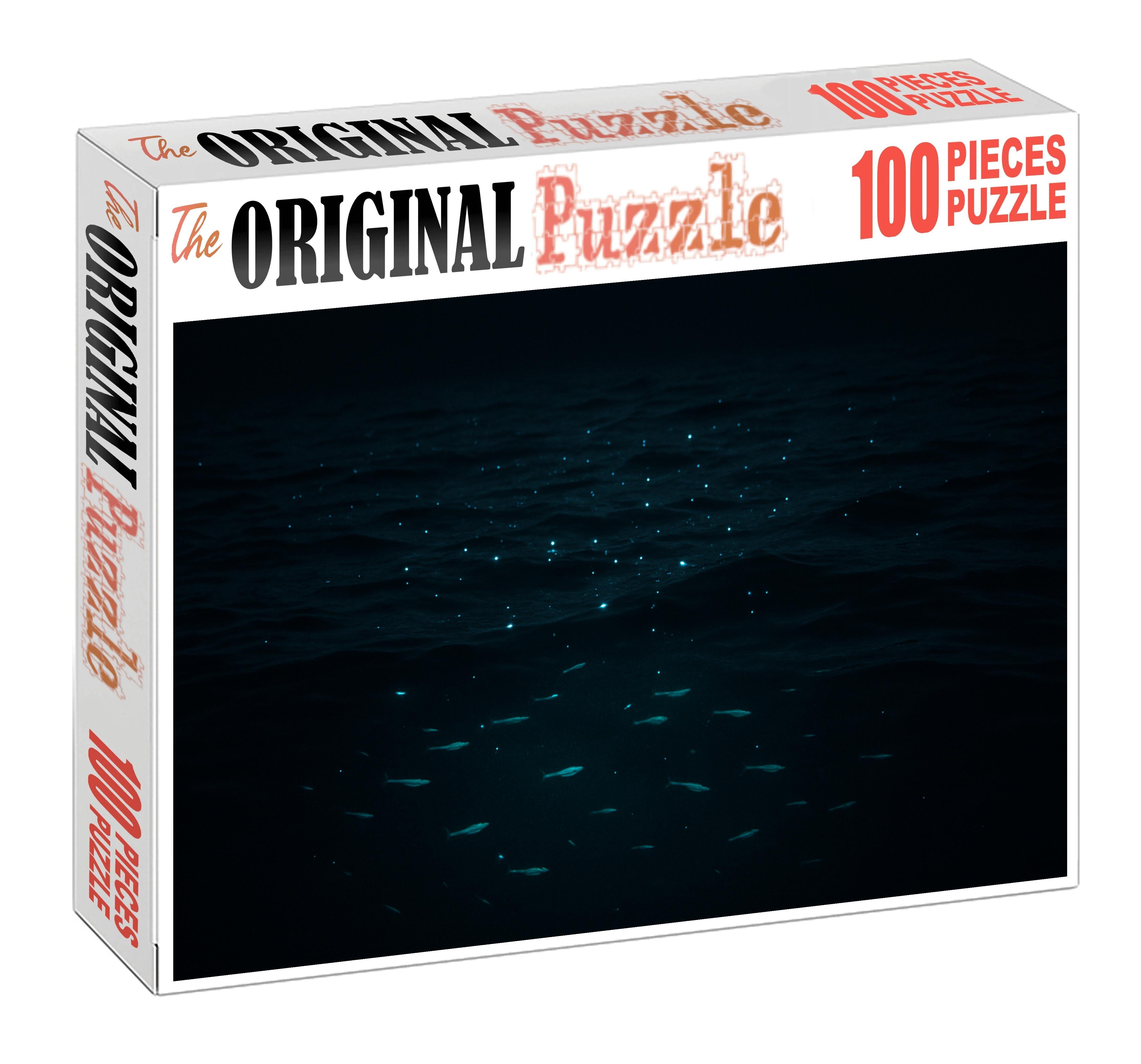 Moonlit Open Ocean Drift 100 Piece Puzzle