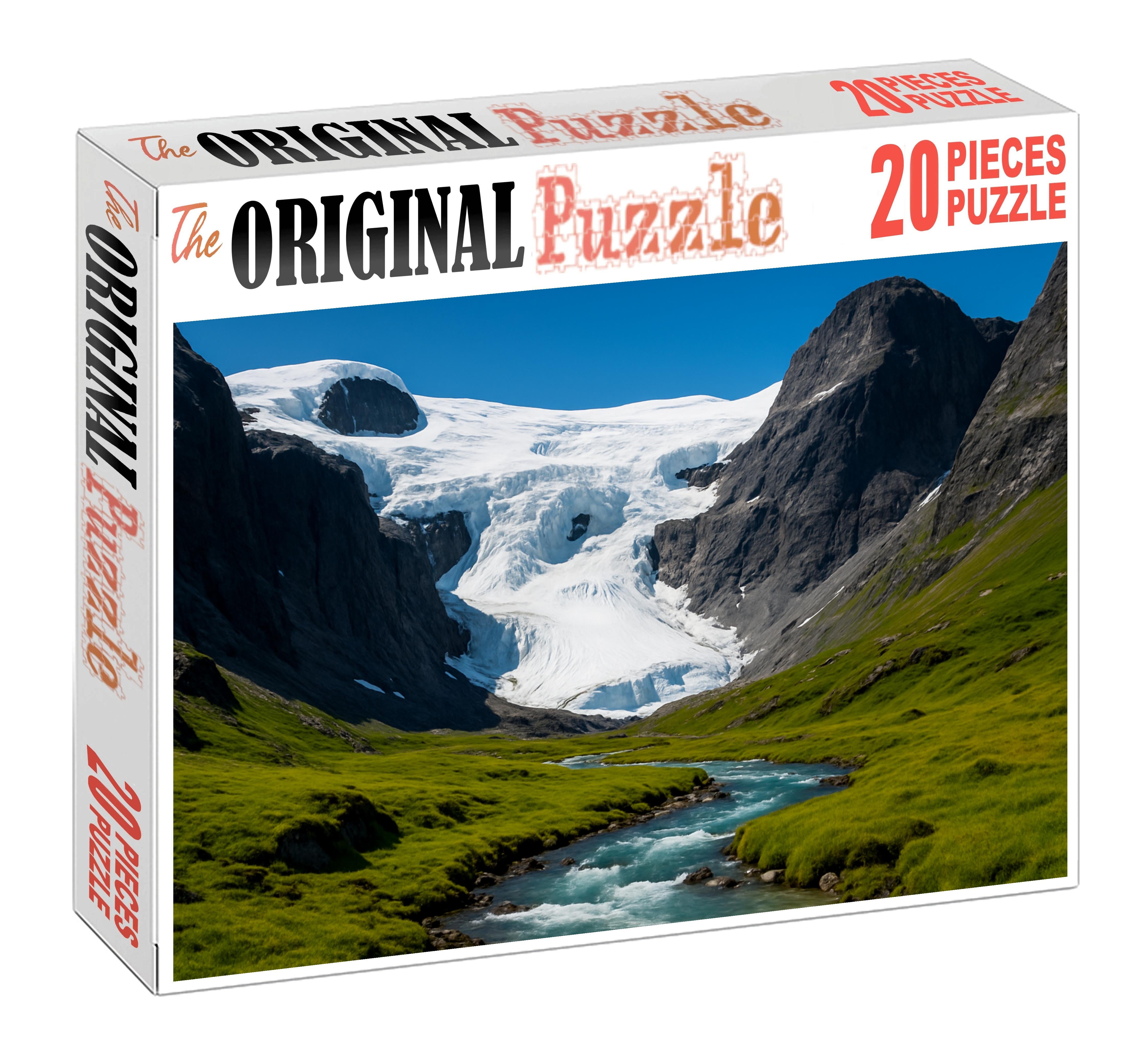 Crystal Icefield Basin Custom Jigsaw Puzzle