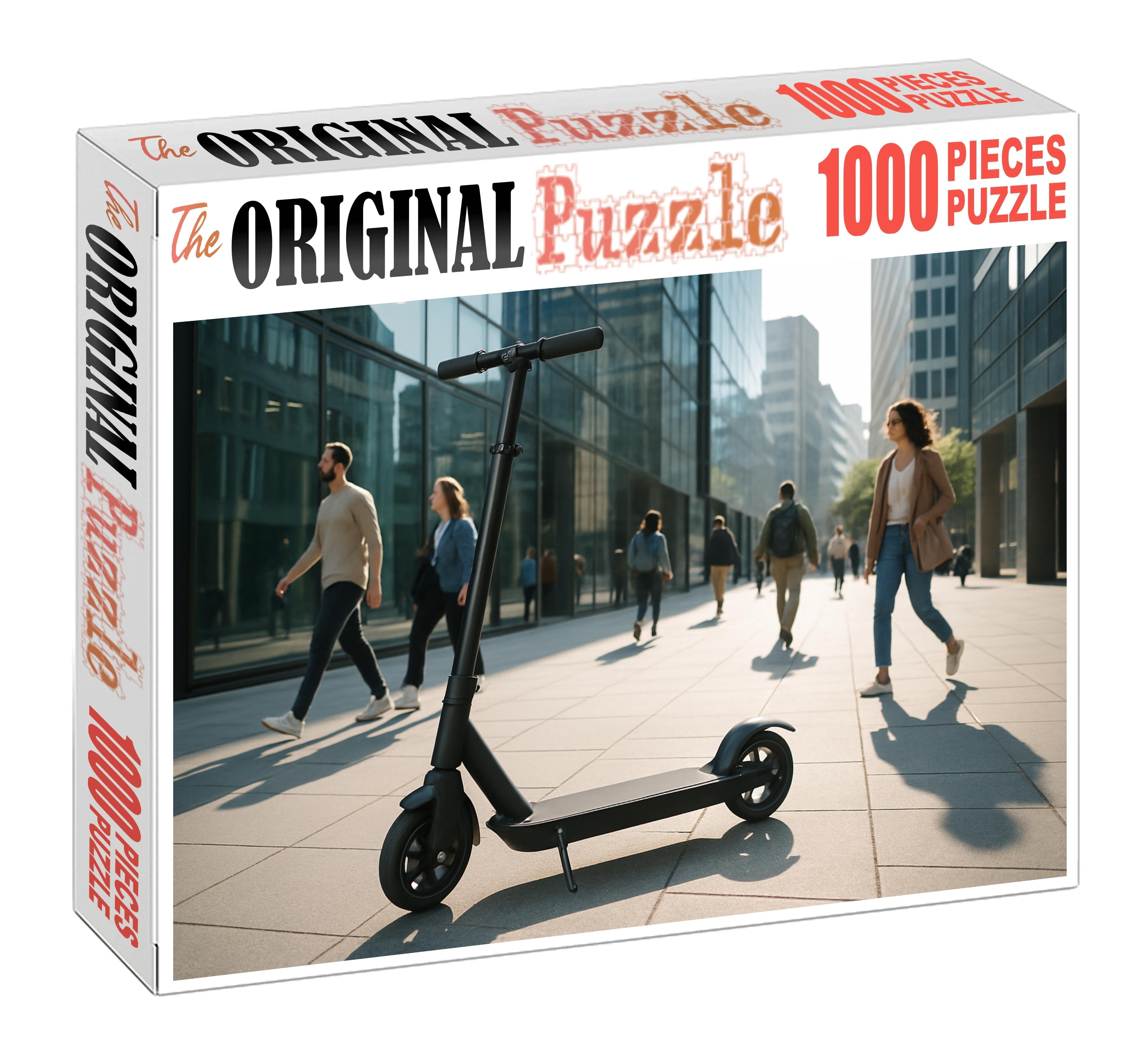 Electric Folding Micro Scooter 100 Piece Puzzle