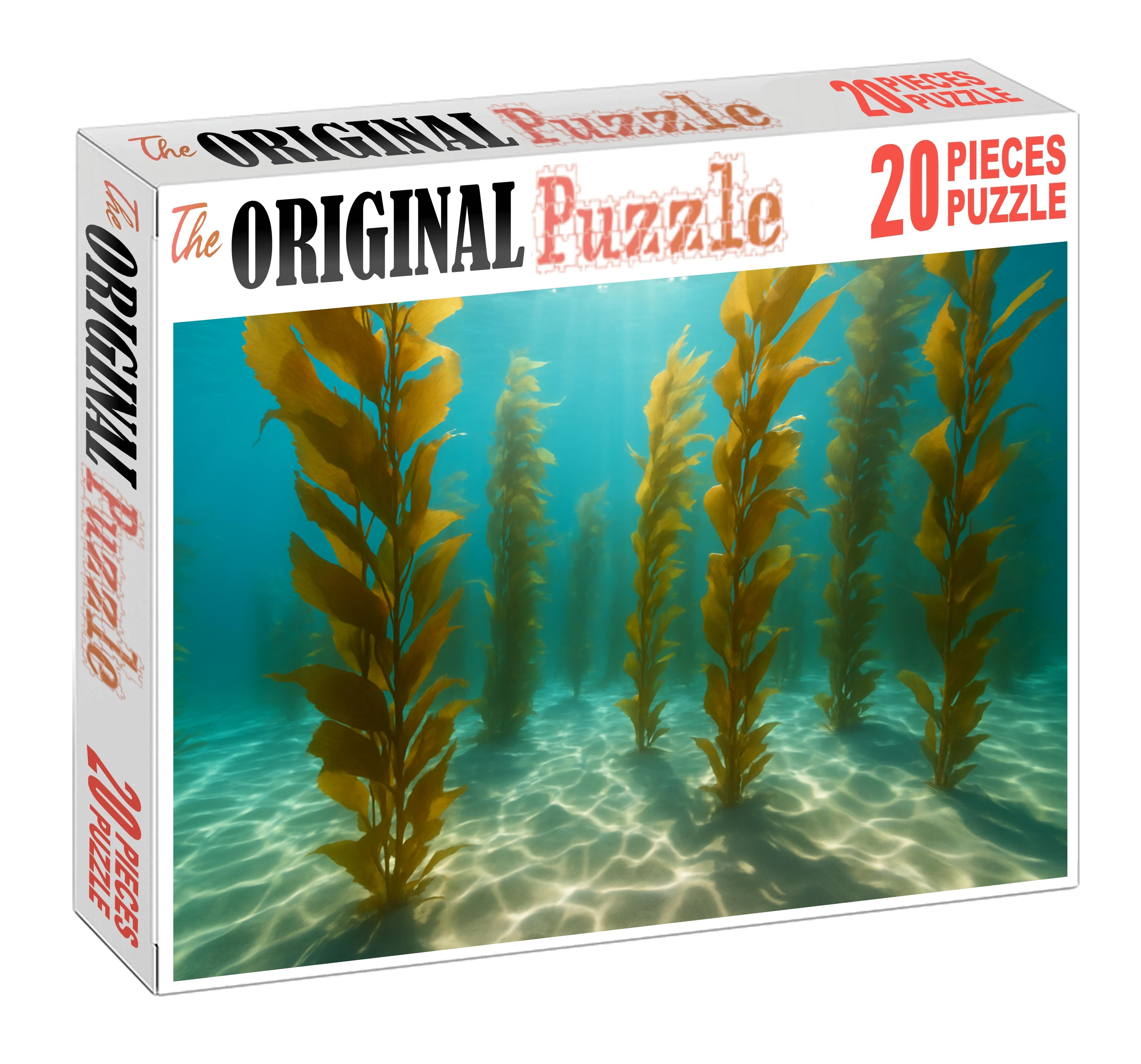 Golden Kelp Labyrinth Custom Jigsaw Puzzle