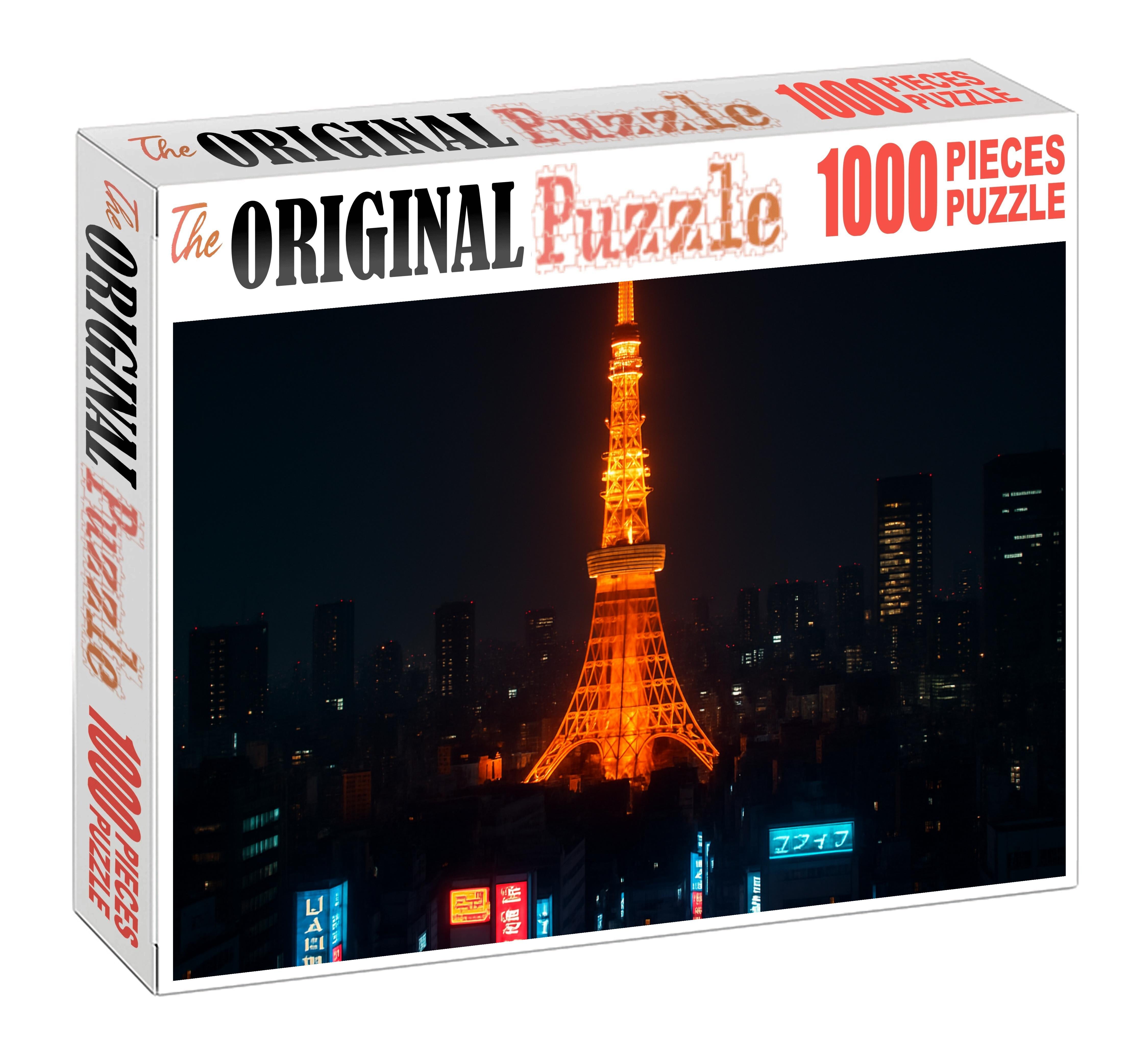 Tokyo Tower Dominating Minato Tokyo Japan Recognized By 6533 Globally As A Symbol Of Postwar Reconstruction And Modern Broadcast Technology Easy Puzzles