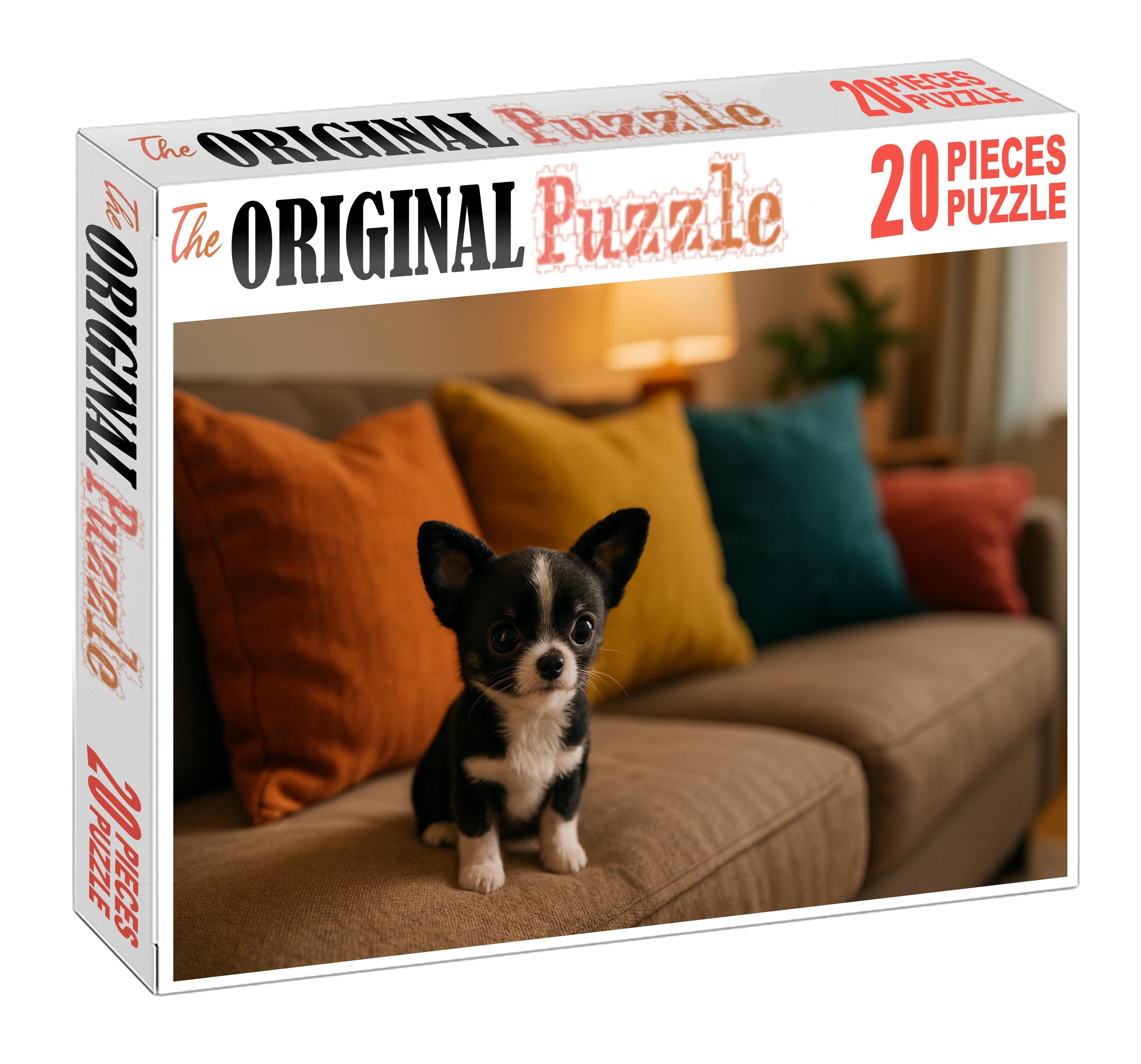 Onyx Patter Sleek Black-and-white Toy Companion With Spirited Playfulness Custom Jigsaw Puzzle