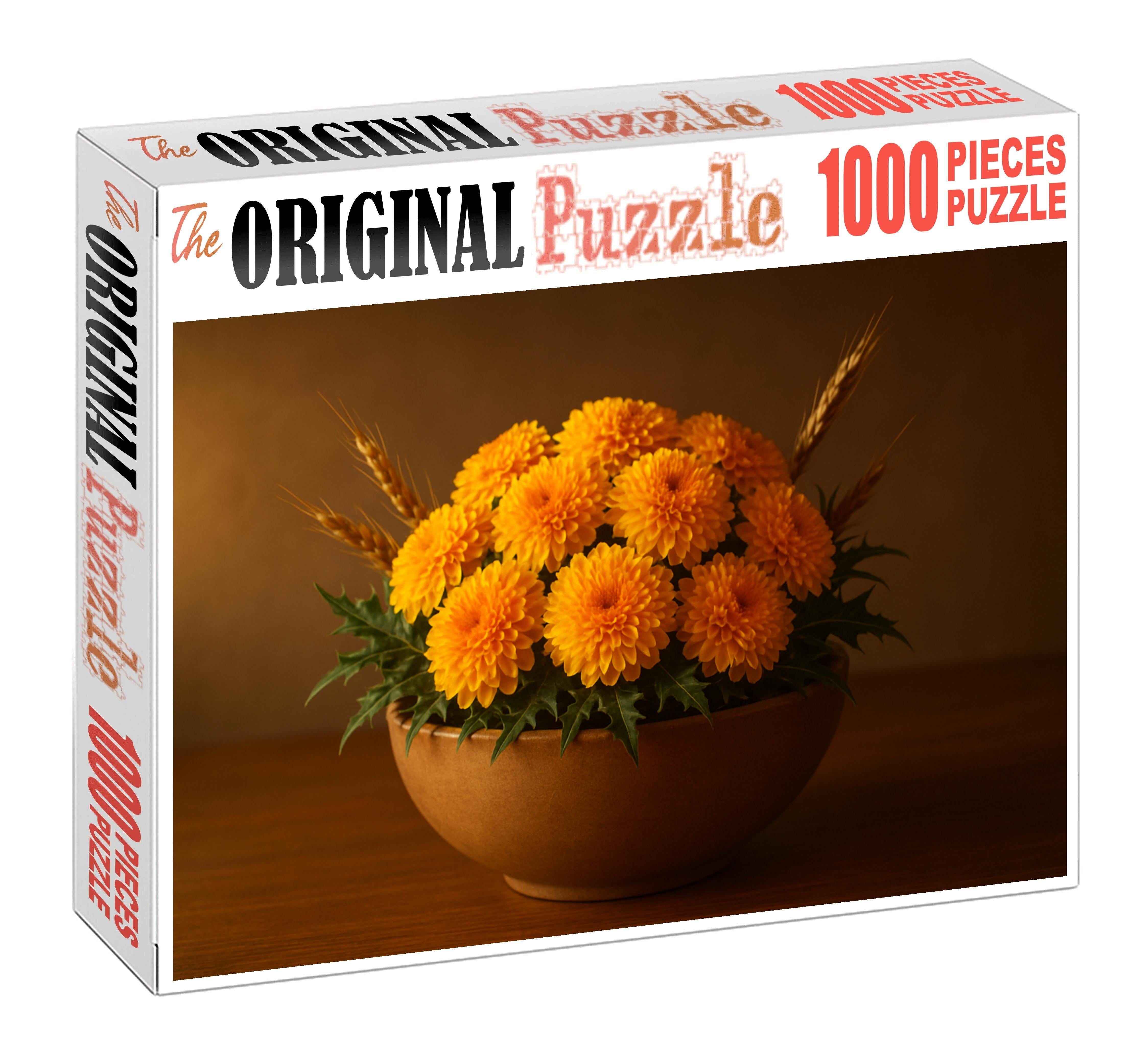 Golden Sunburst Centerpiece Puzzle Collection
