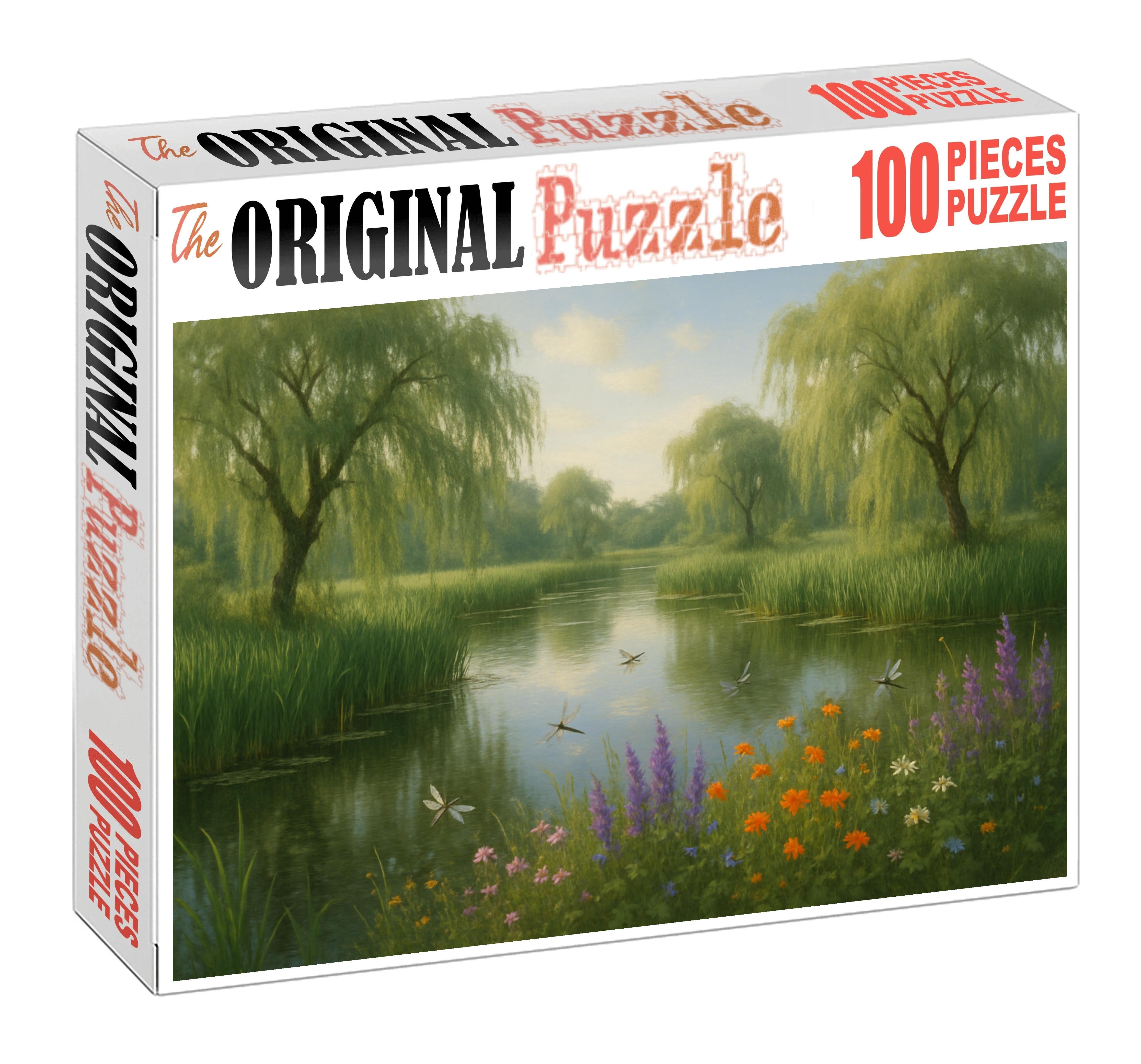 Verdant Wetland Sanctuary Custom Jigsaw Puzzle