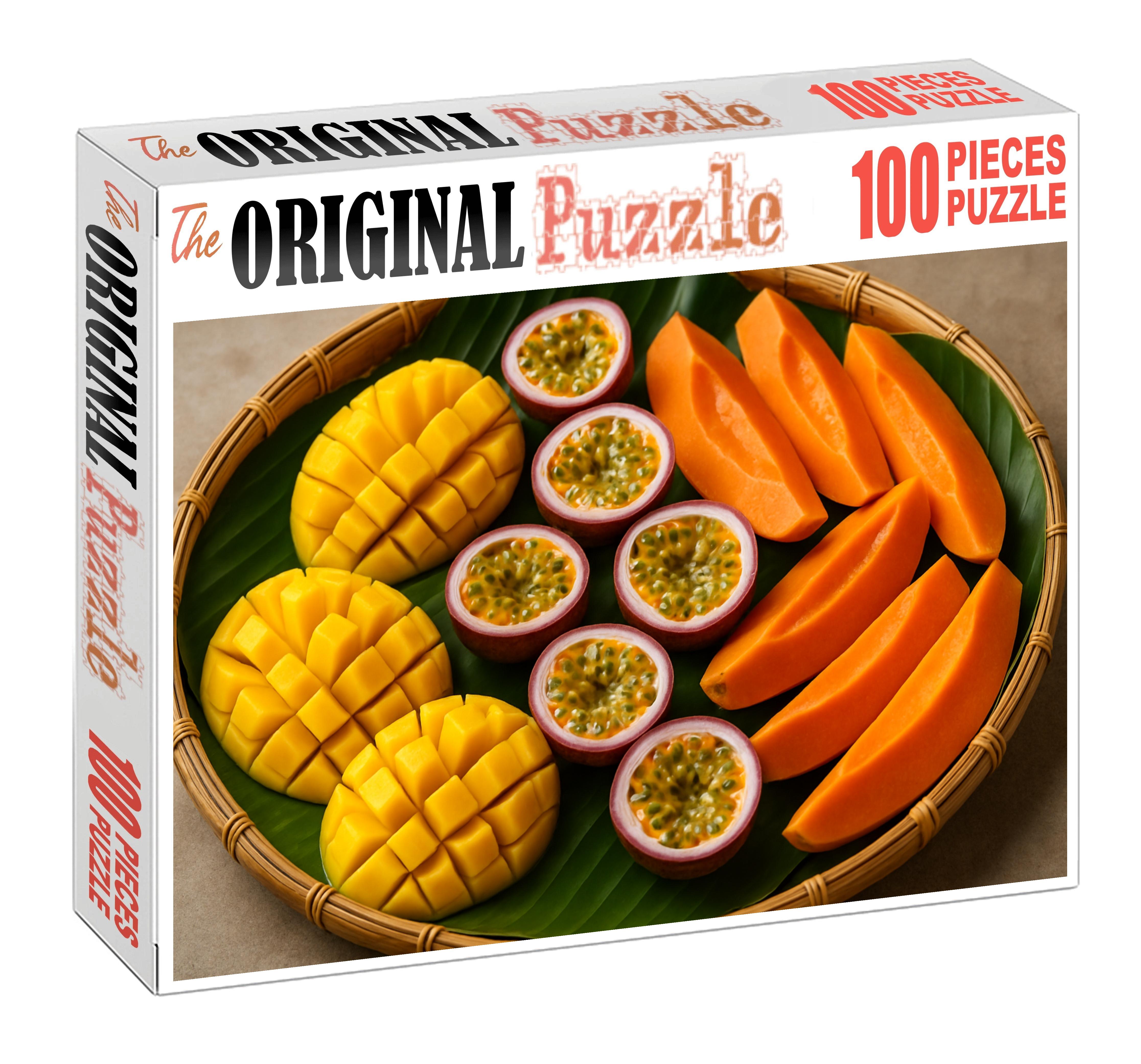 Sunshine Platter Mango Papaya And Passion Fruit Medley 20 Piece Puzzle