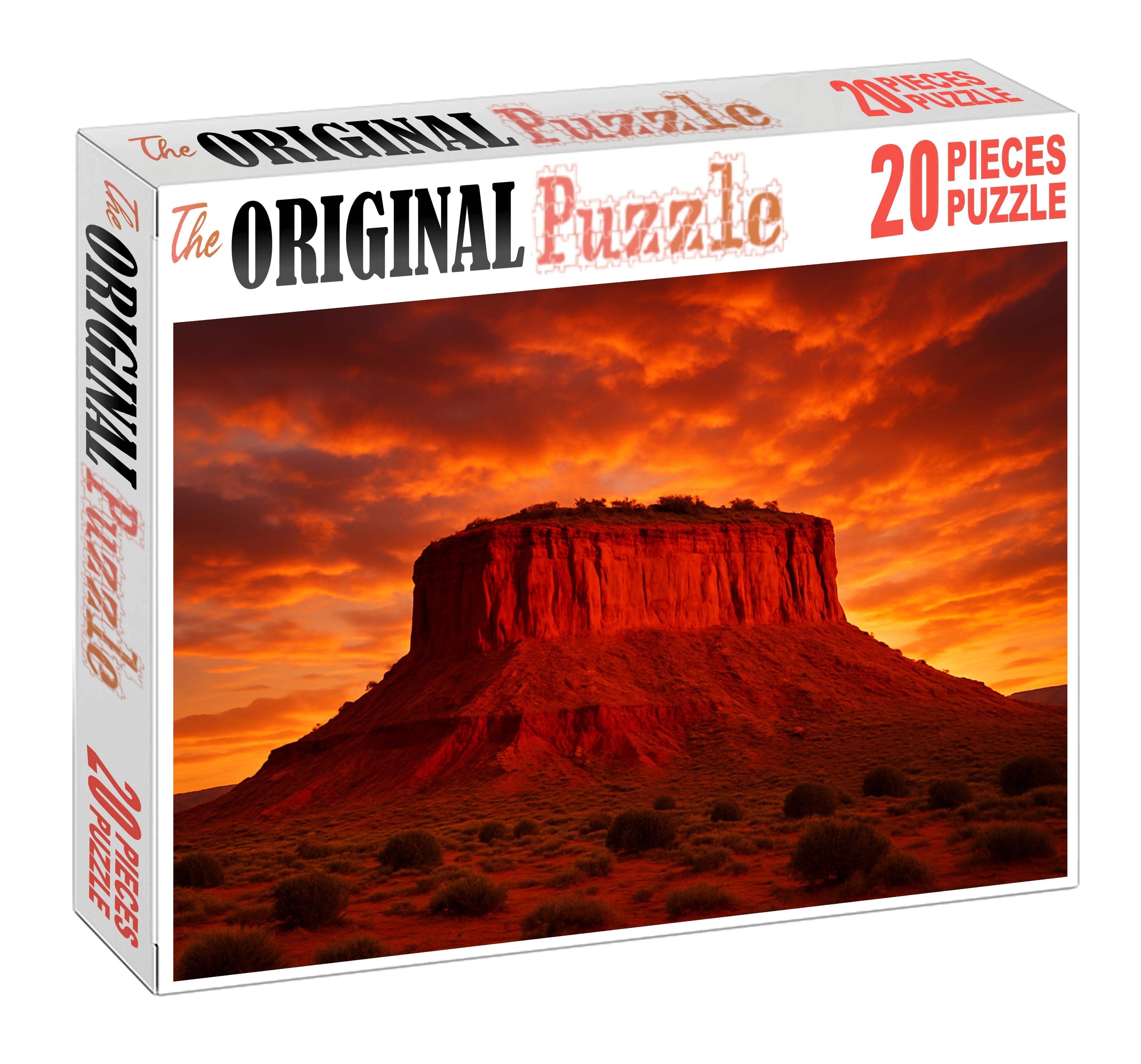 Crimson Sunset Mesa 20 Piece Puzzle