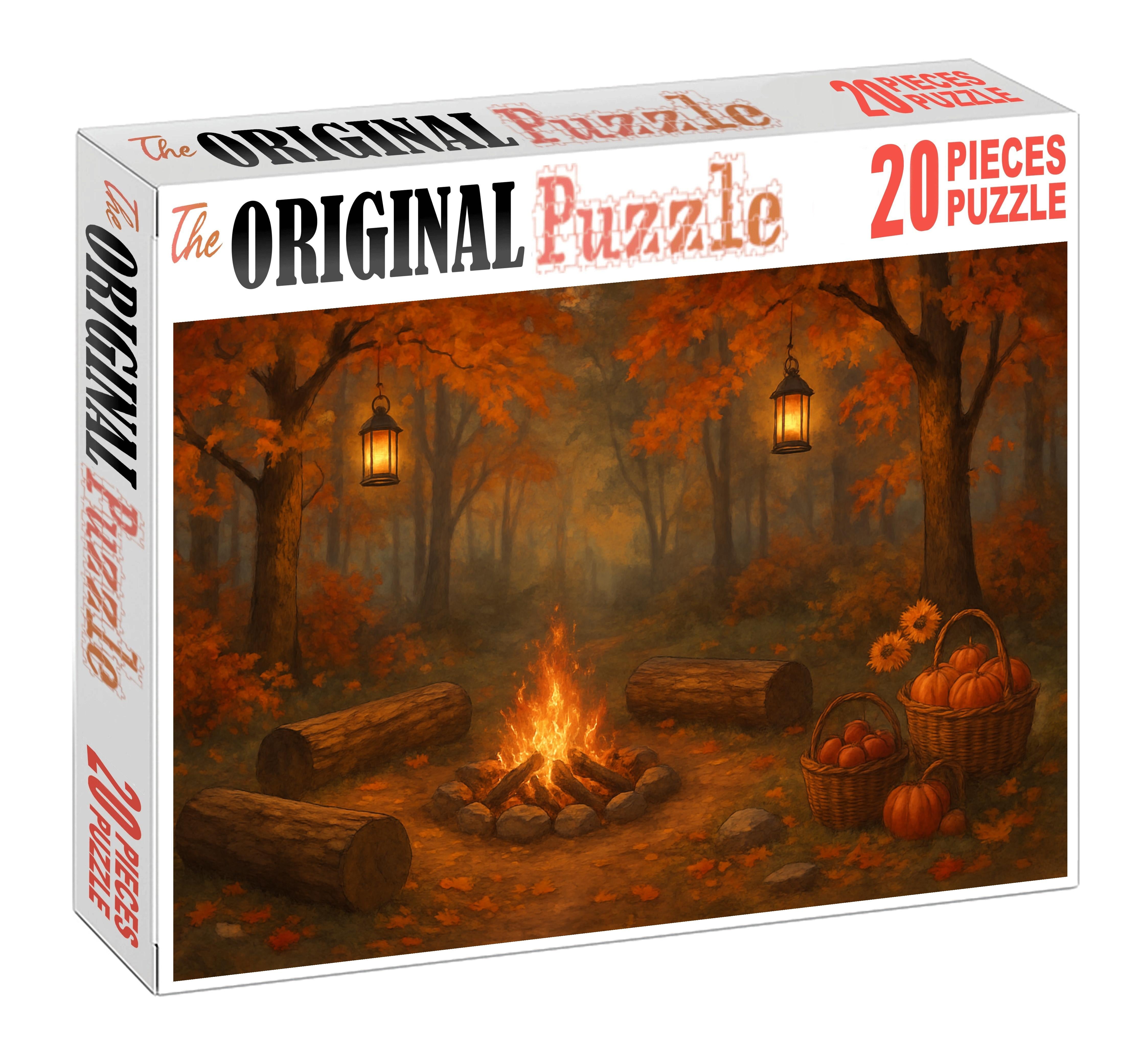 Autumn Woodland Story Circle Puzzle For Adults