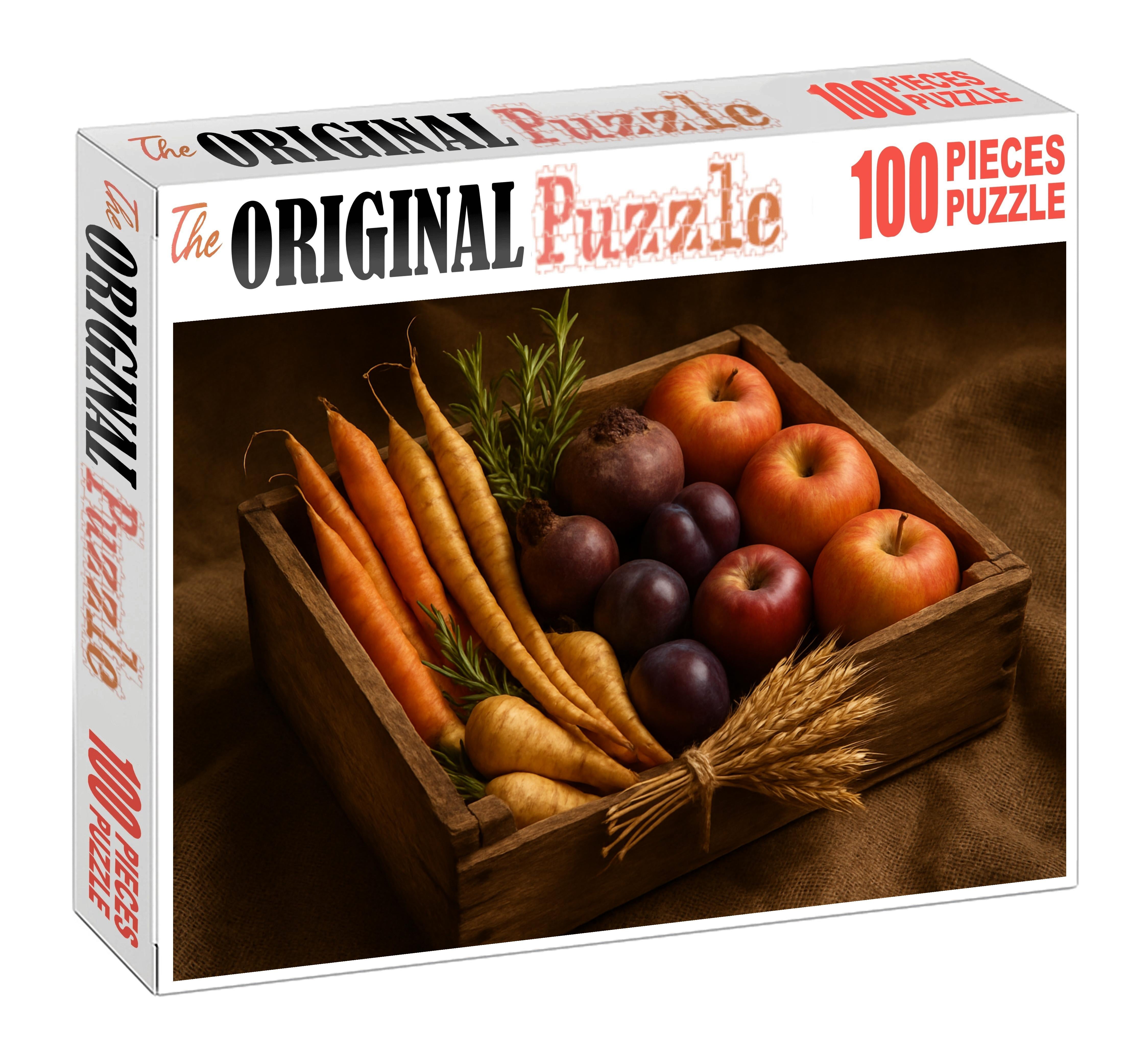 Harvest Festival Scene Display Of Root Vegetables And Autumn Fruits 500 Piece Puzzle