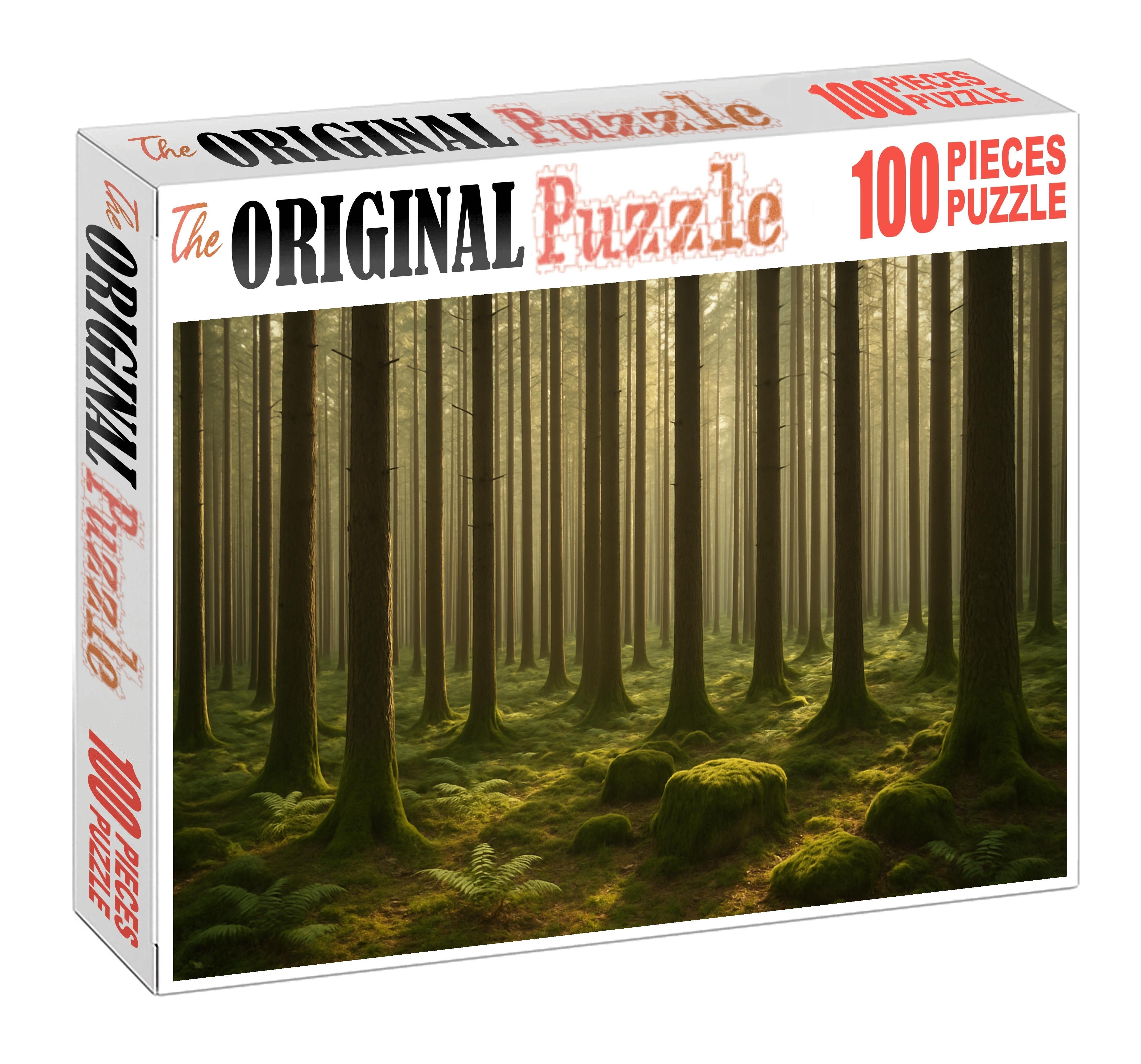 Silent Grove Of Whispering Pines Custom Jigsaw Puzzle