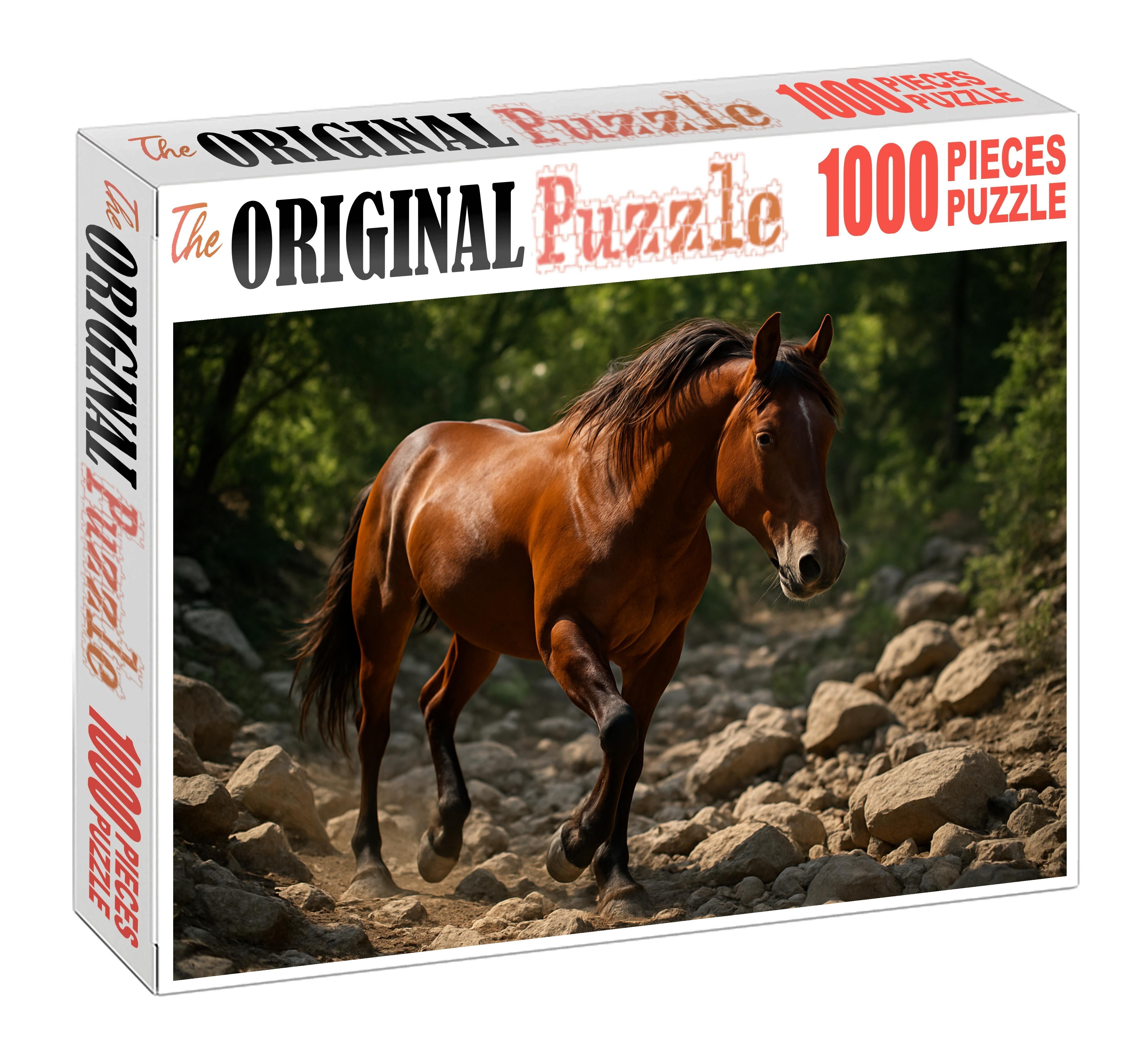 Copper Canyon Mustang Robust Chestnut With Wild Spirit And Surefootedness Mini Puzzle