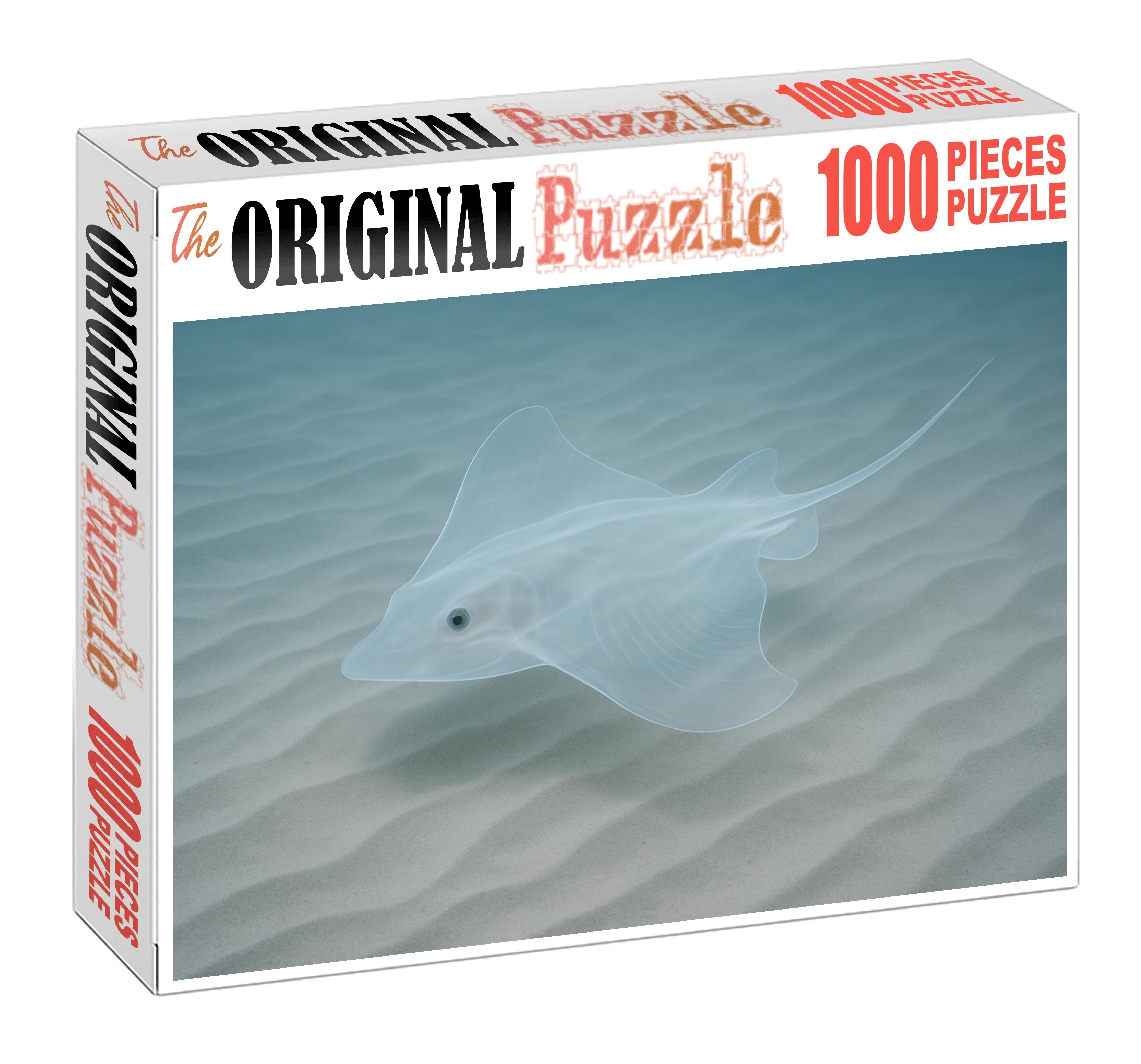 Ghost Glider Ray Ethereal Flat-bodied Filter-feeder With Transparent Fins Mini Puzzle