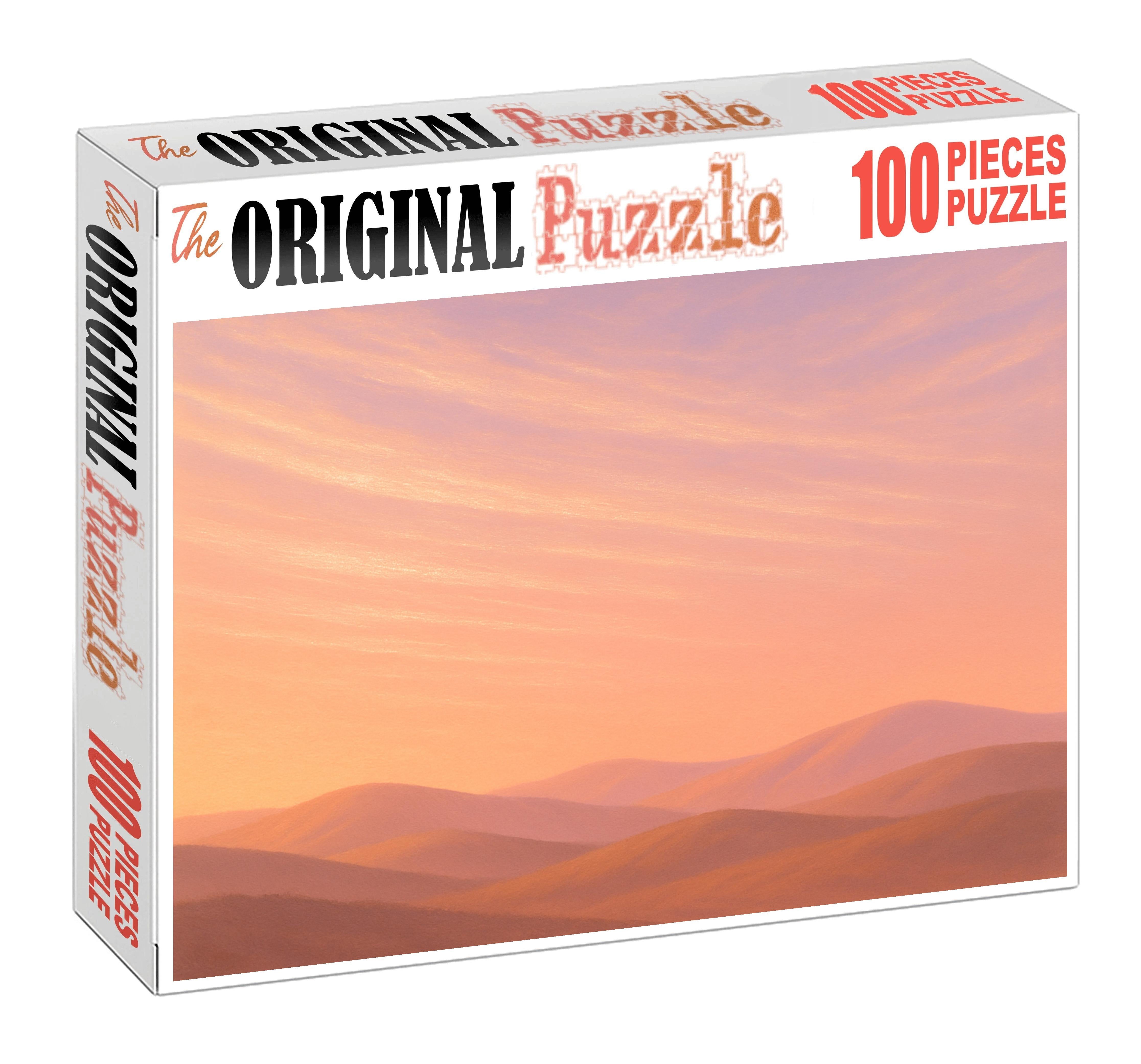 Peach Horizon Cascade 1000 Piece Puzzle